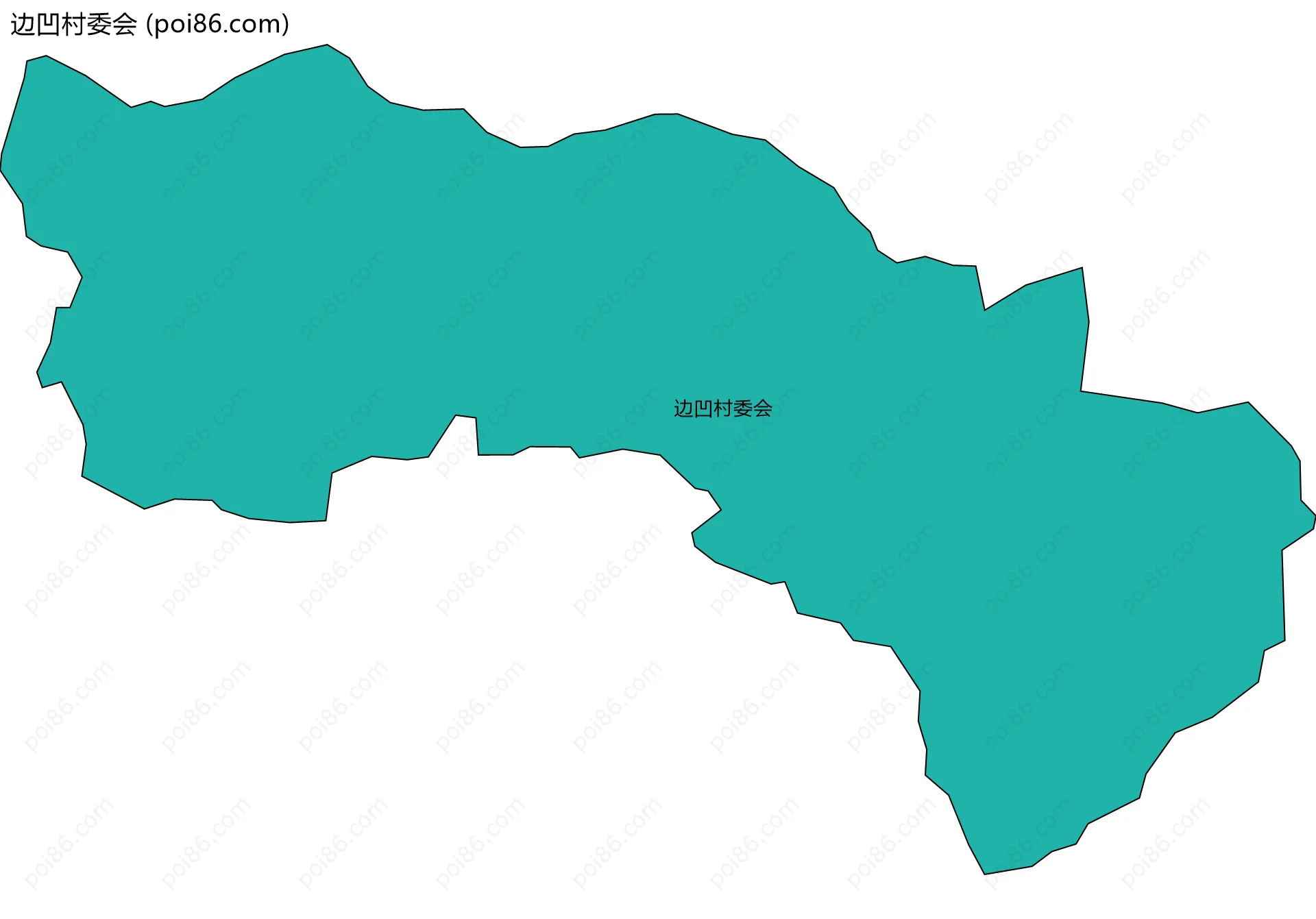 边凹村委会边界地图