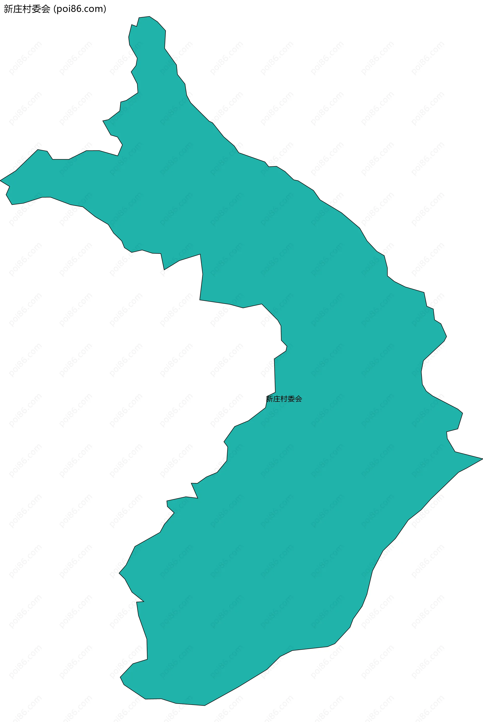 新庄村委会边界地图