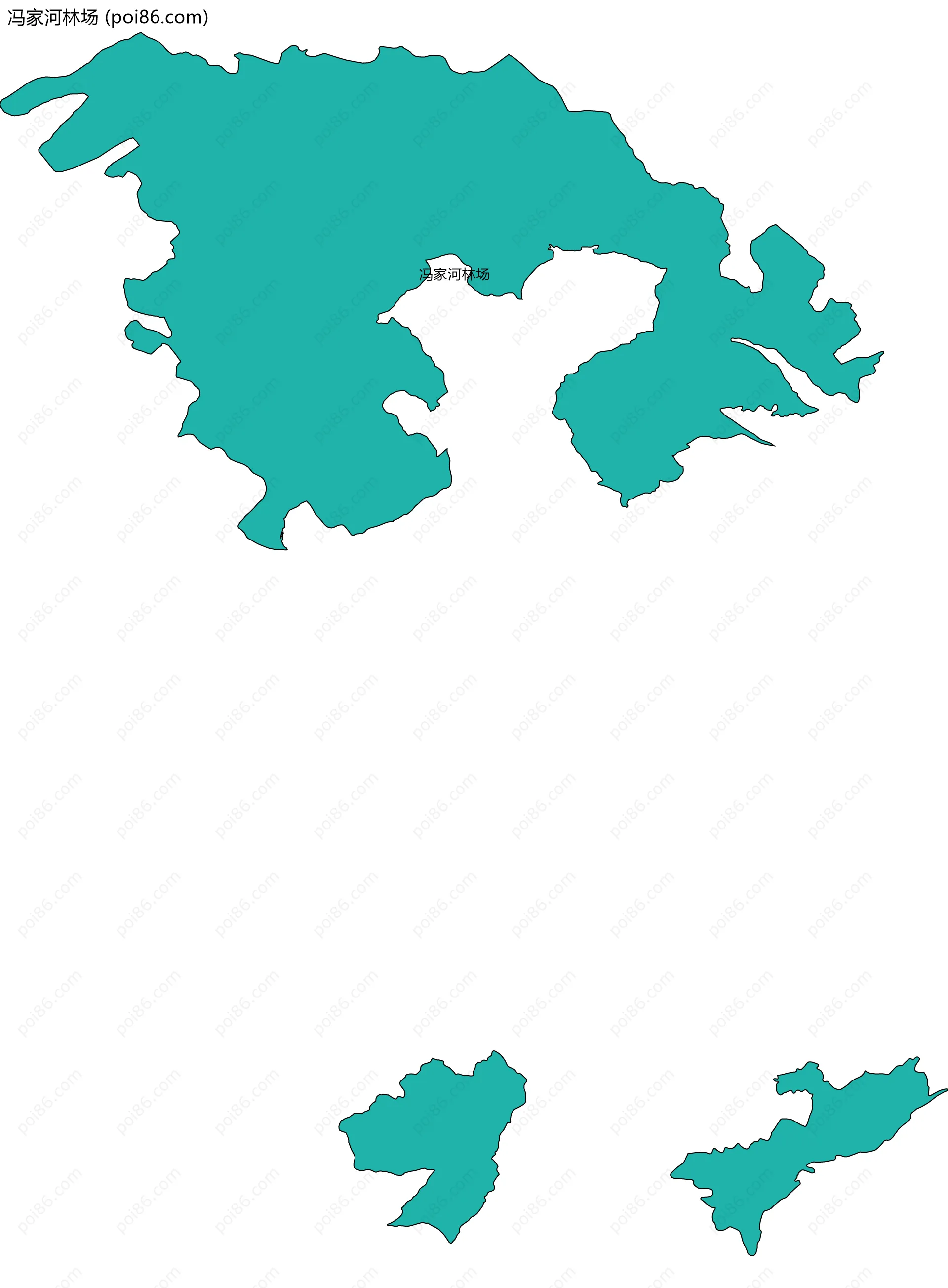 冯家河林场边界地图