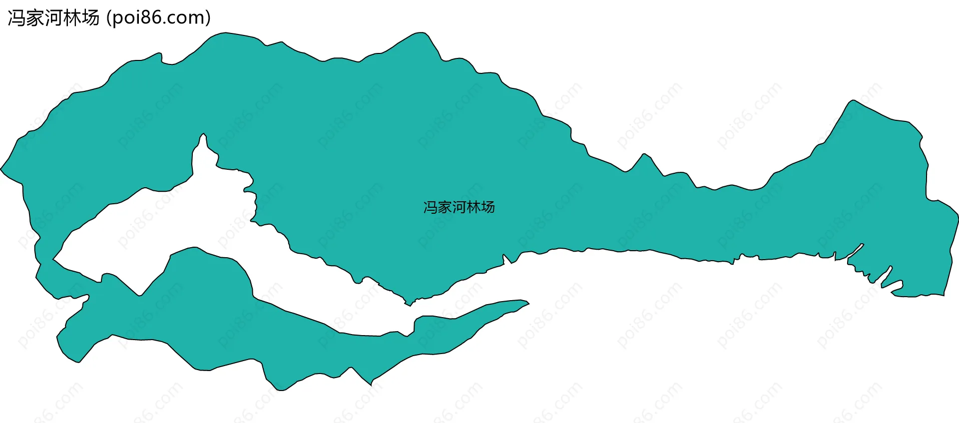 冯家河林场边界地图