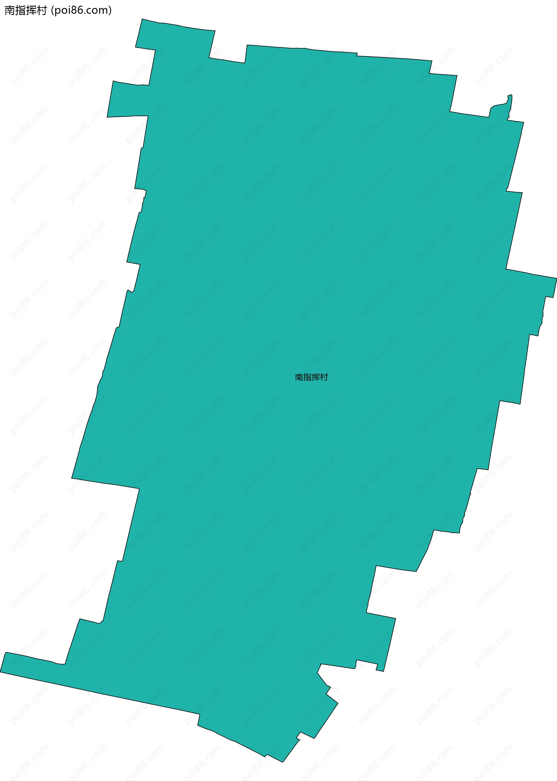 南指挥村边界地图