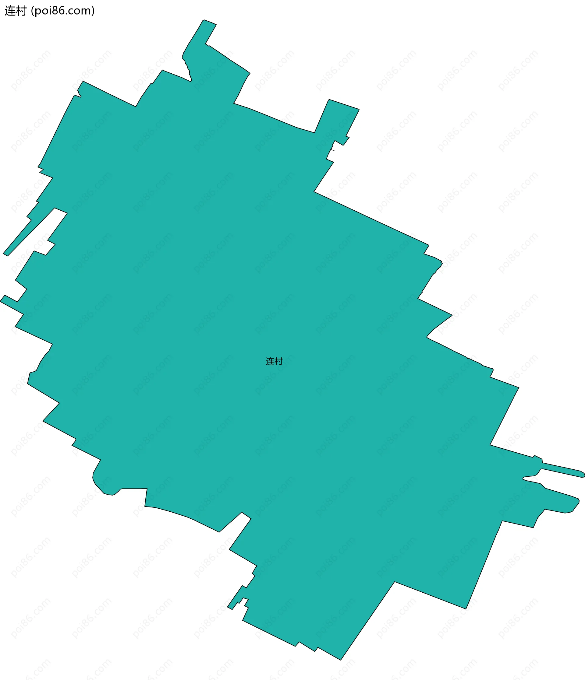 连村边界地图