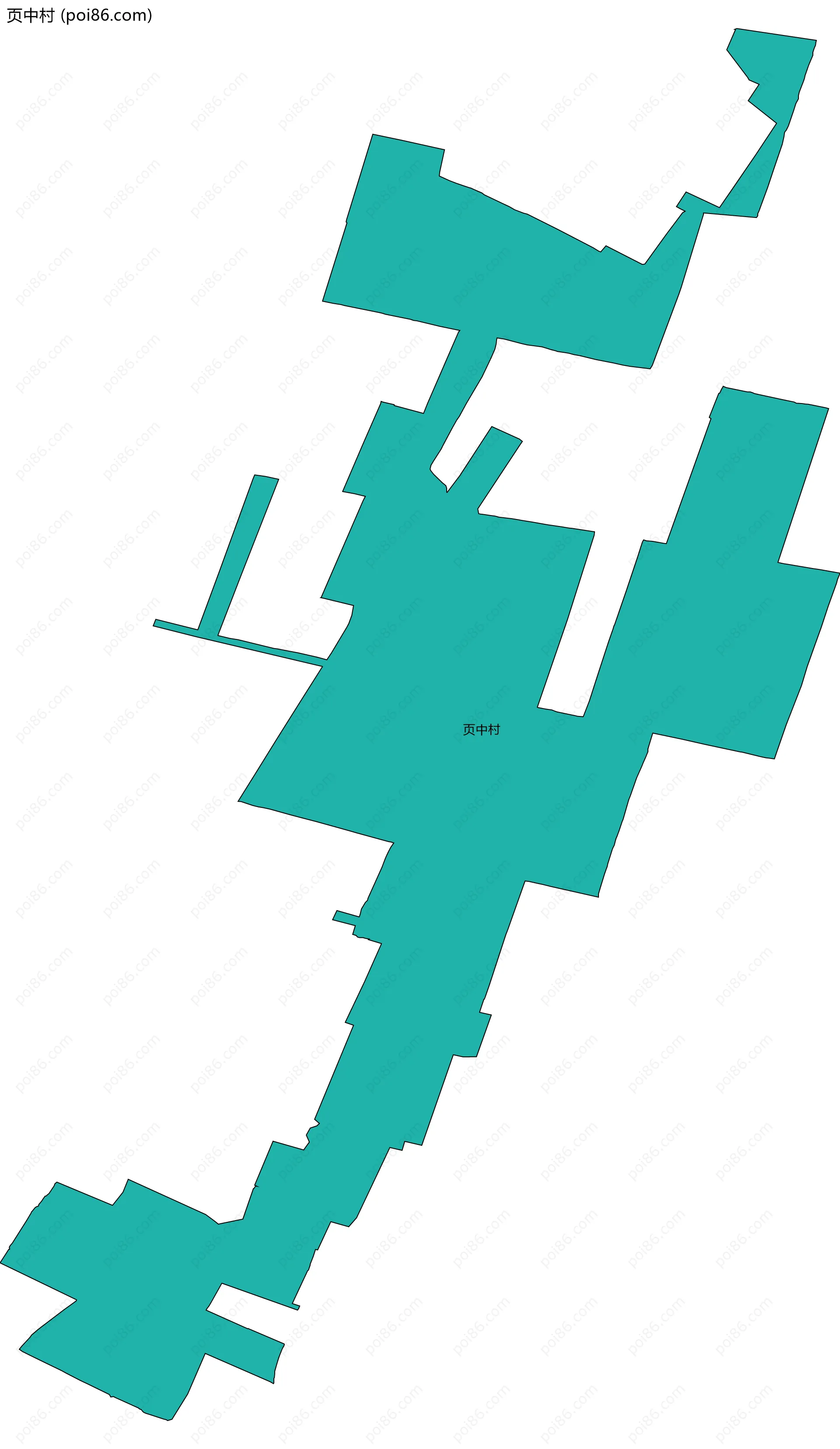 页中村边界地图