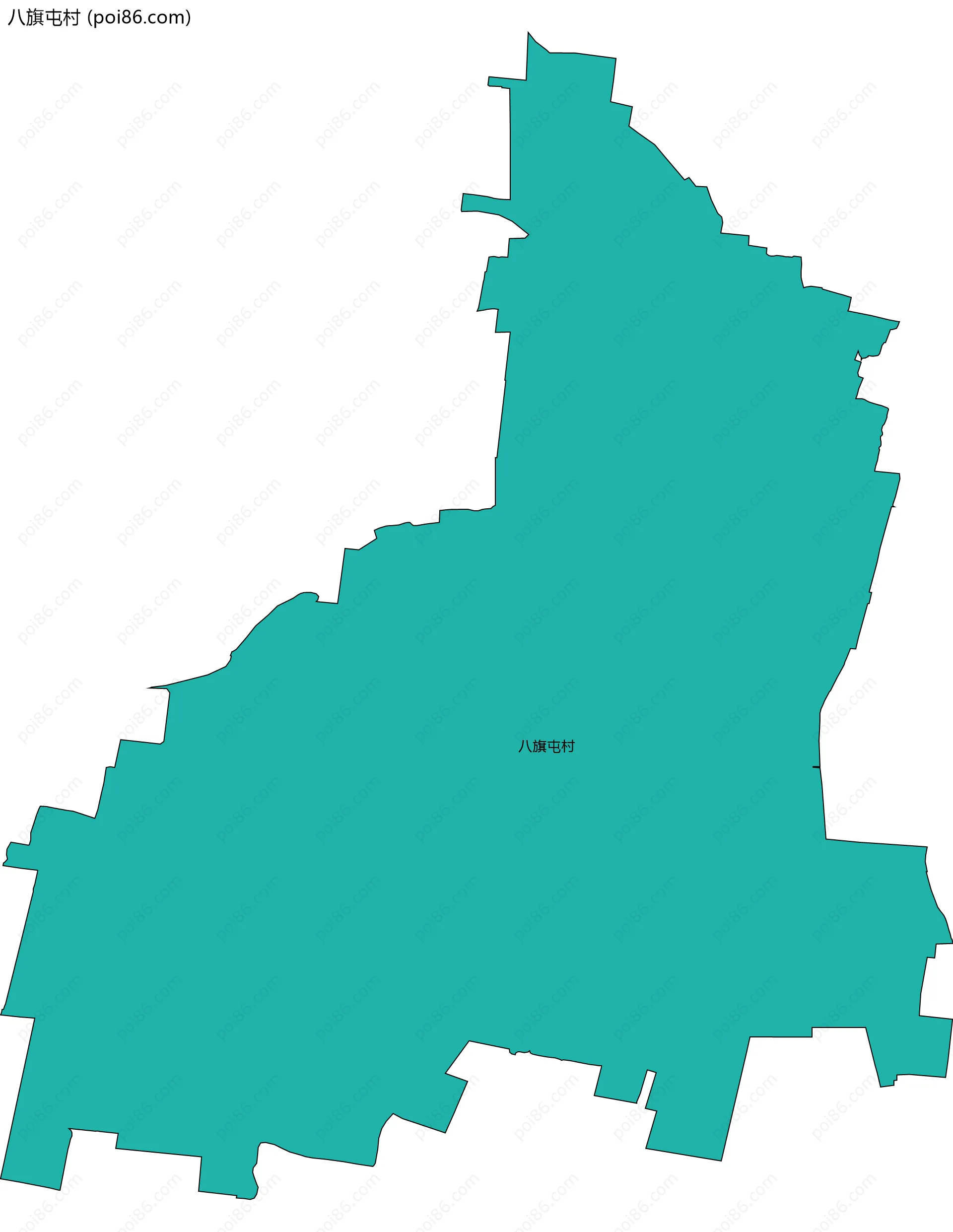 八旗屯村边界地图