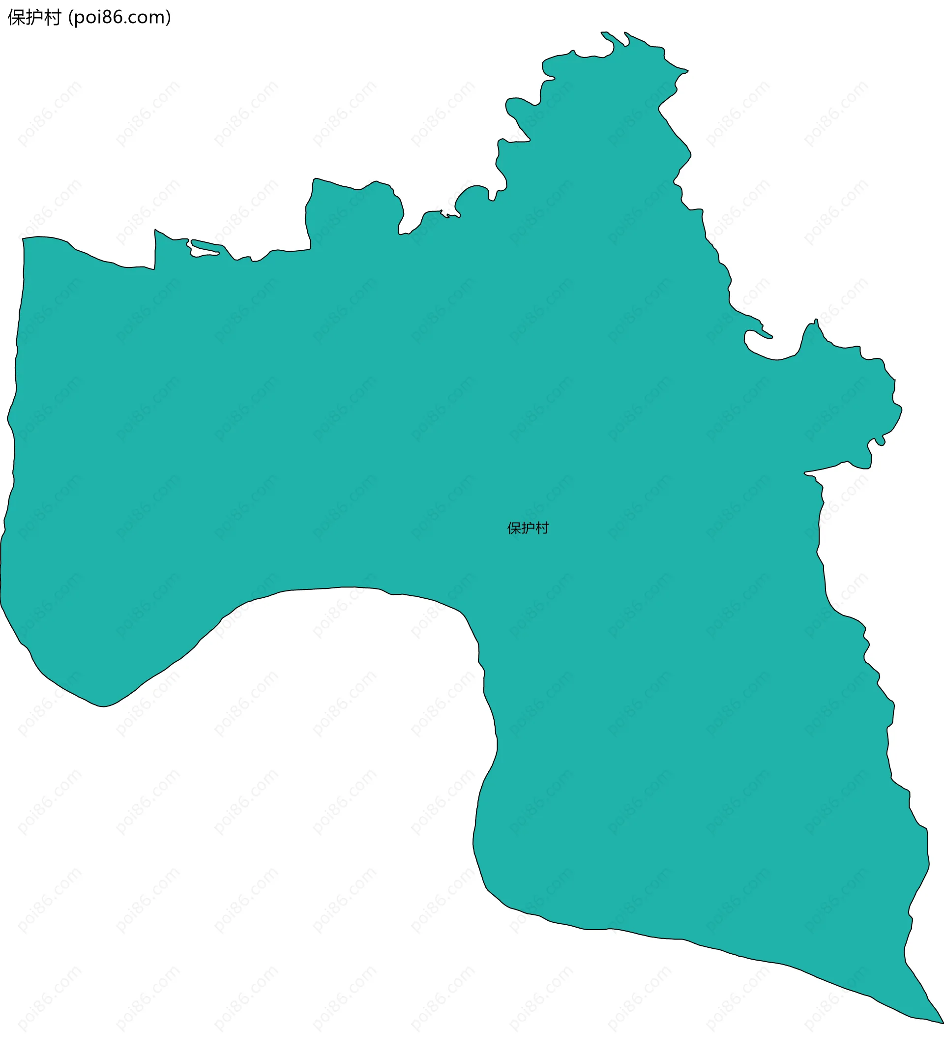 保护村边界地图