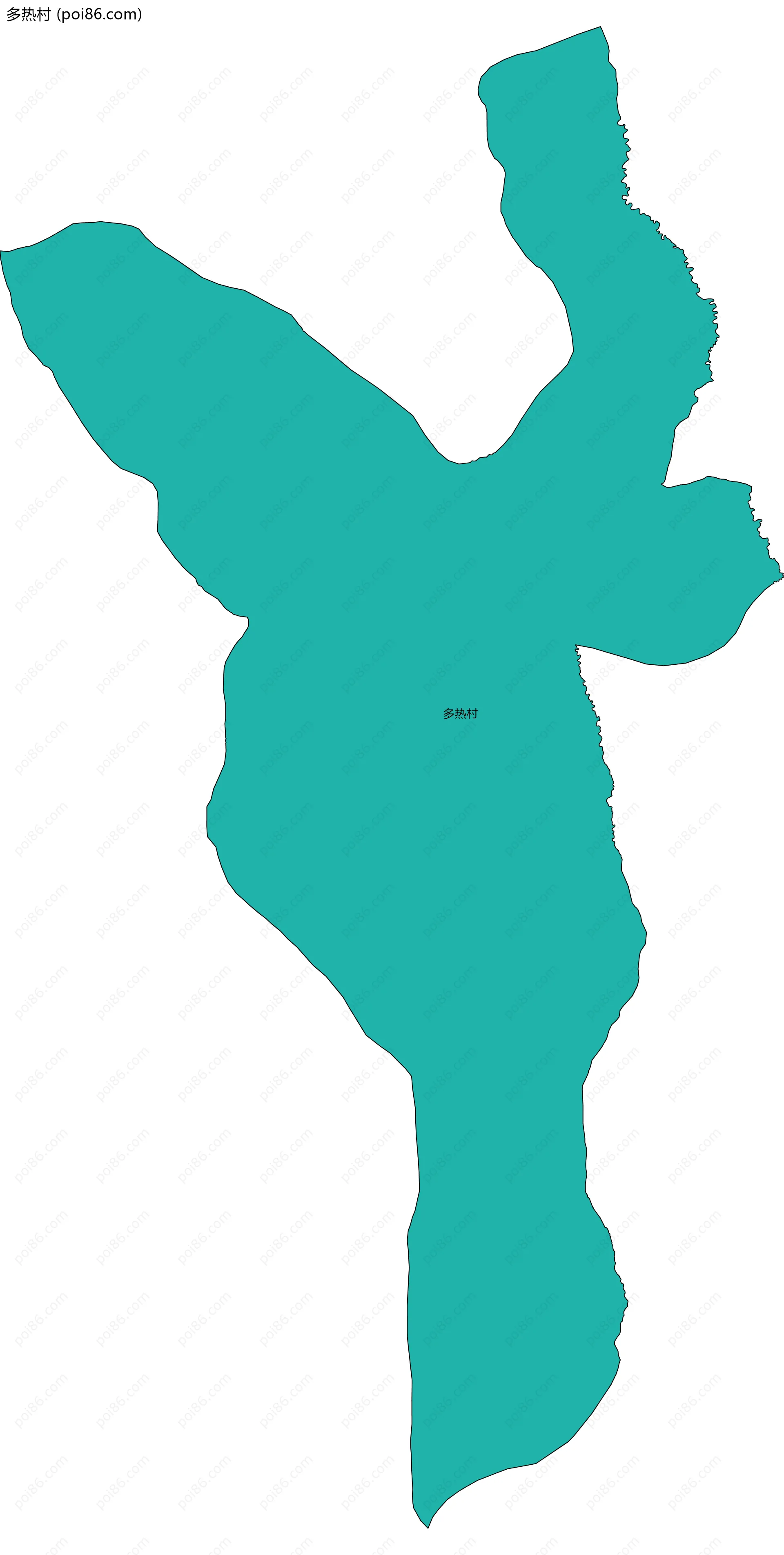 多热村边界地图