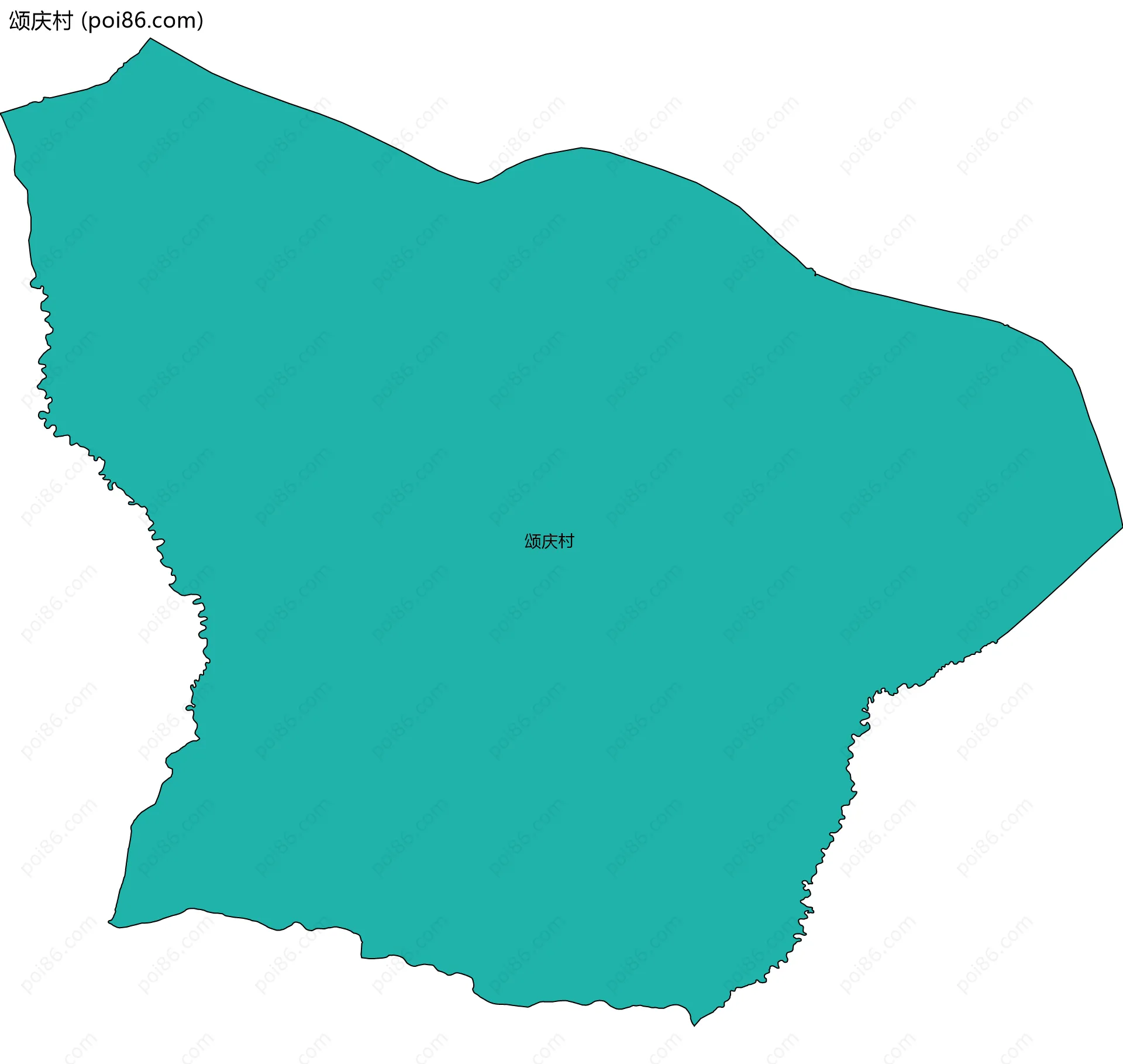 颂庆村边界地图