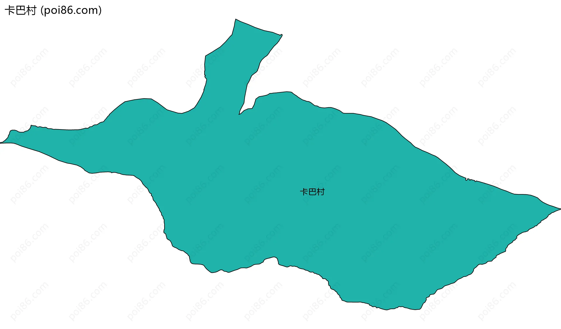 卡巴村边界地图