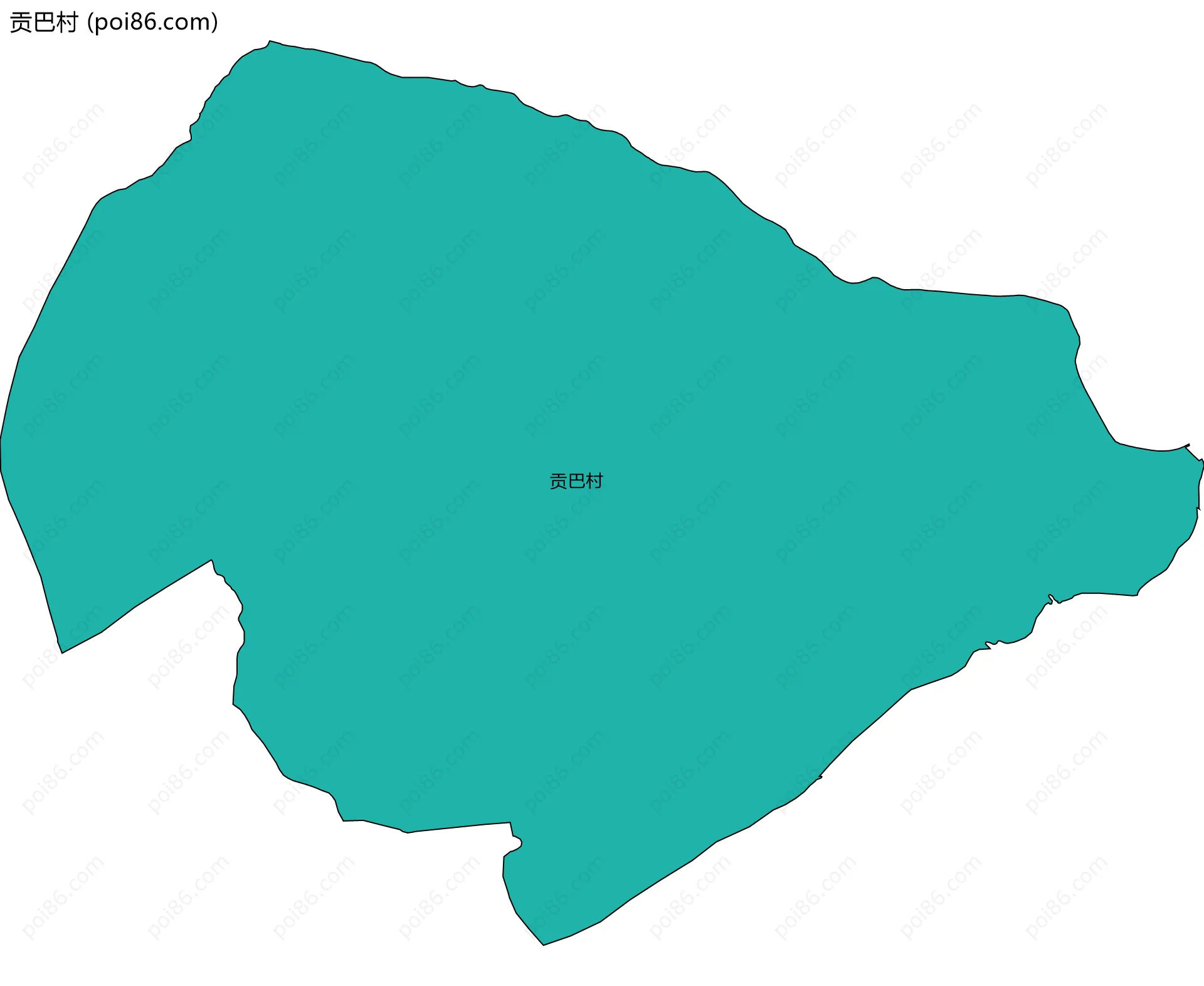 贡巴村边界地图