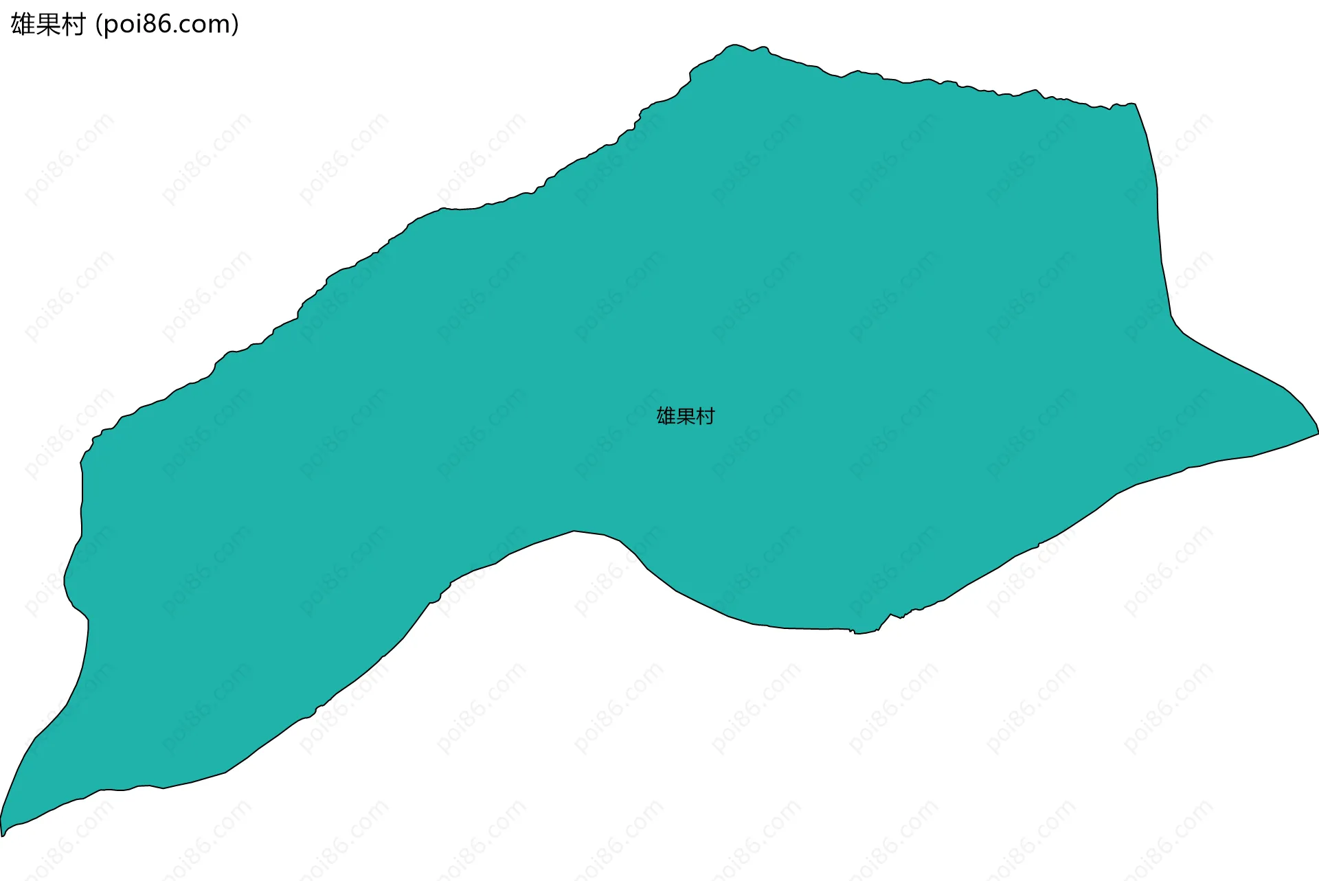 雄果村边界地图
