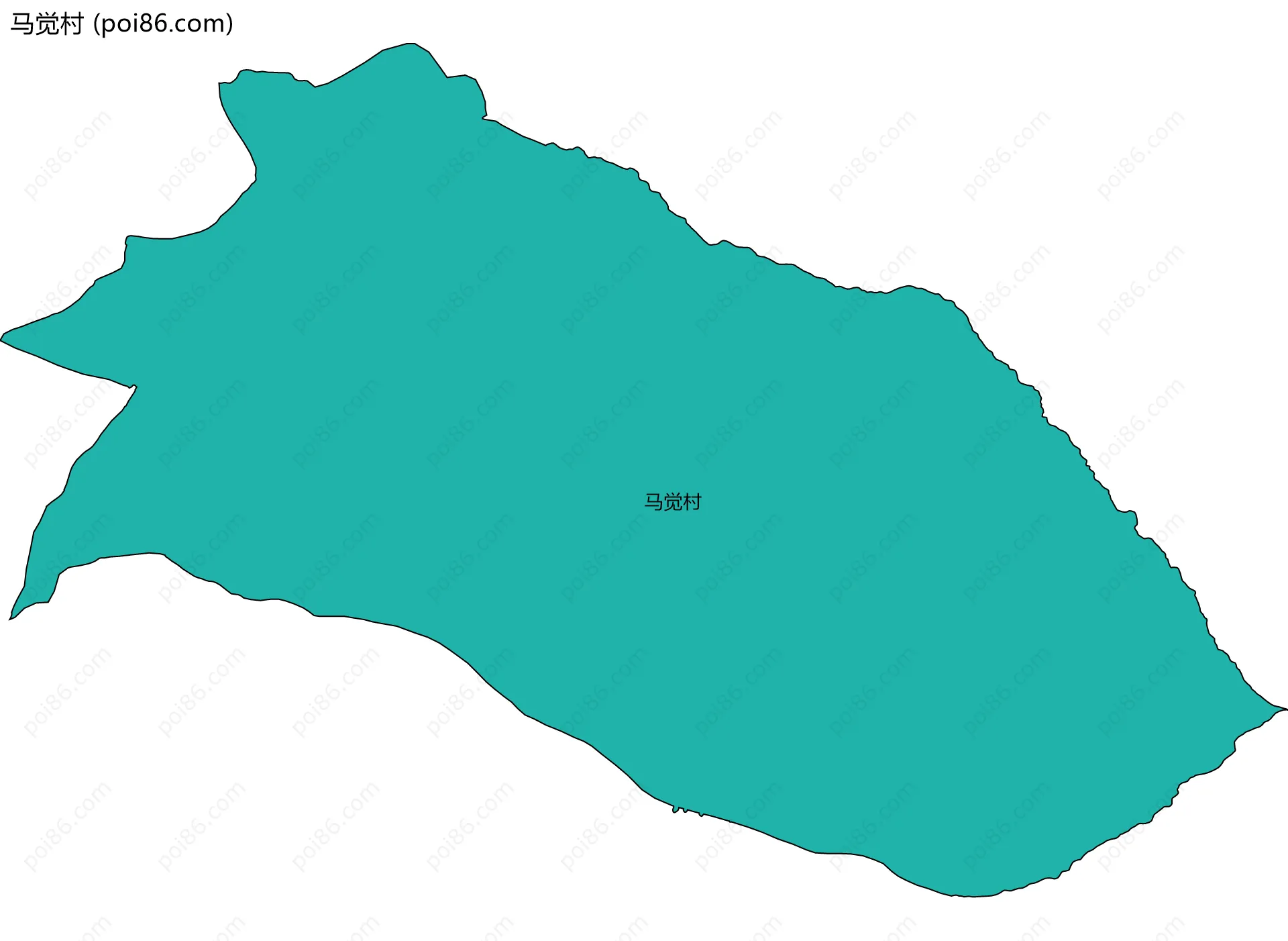 马觉村边界地图
