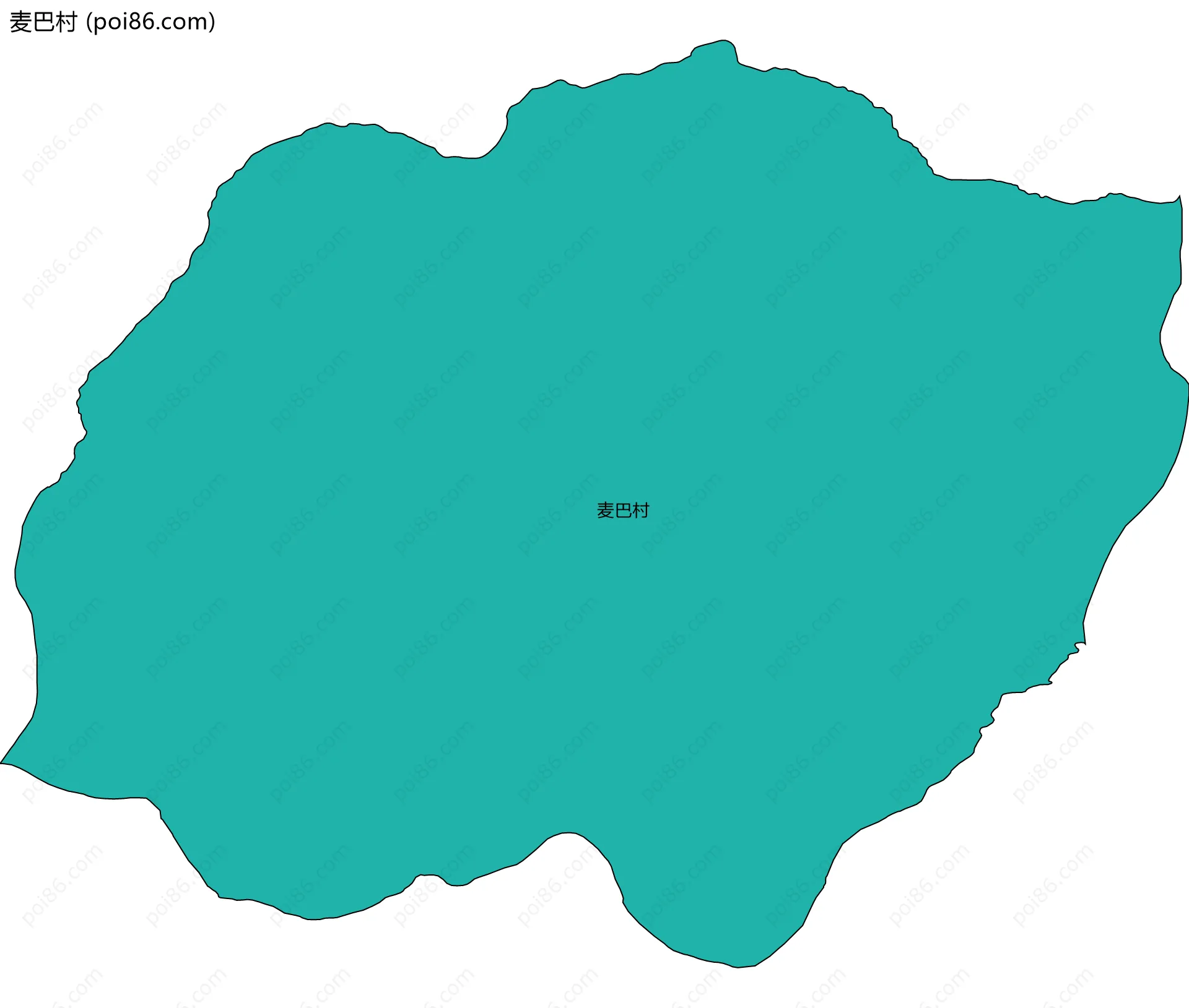 麦巴村边界地图