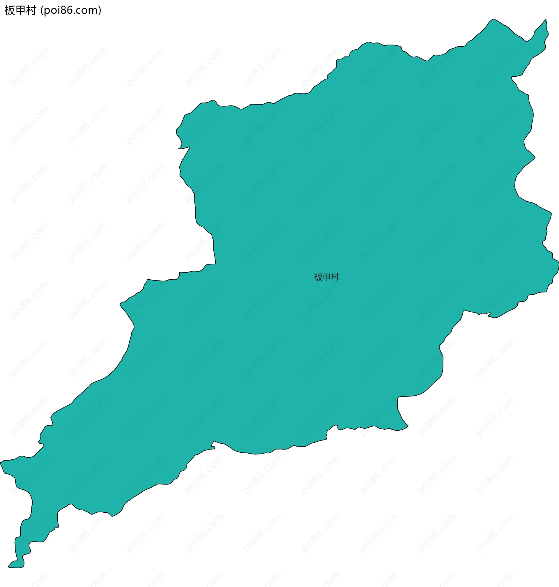 板甲村边界地图