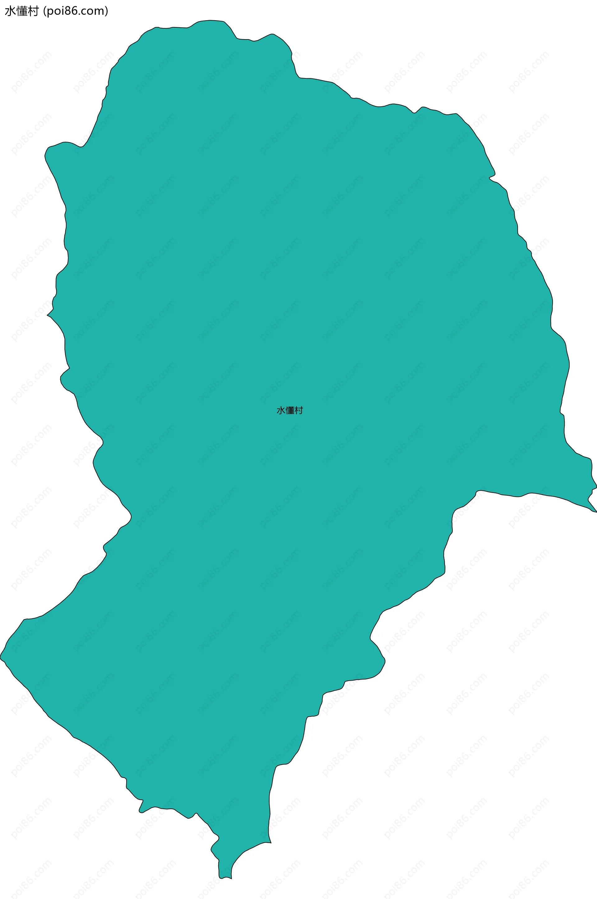 水懂村边界地图