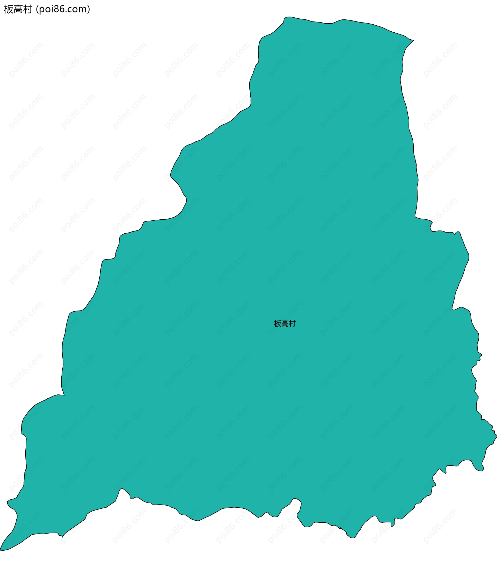 板高村边界地图