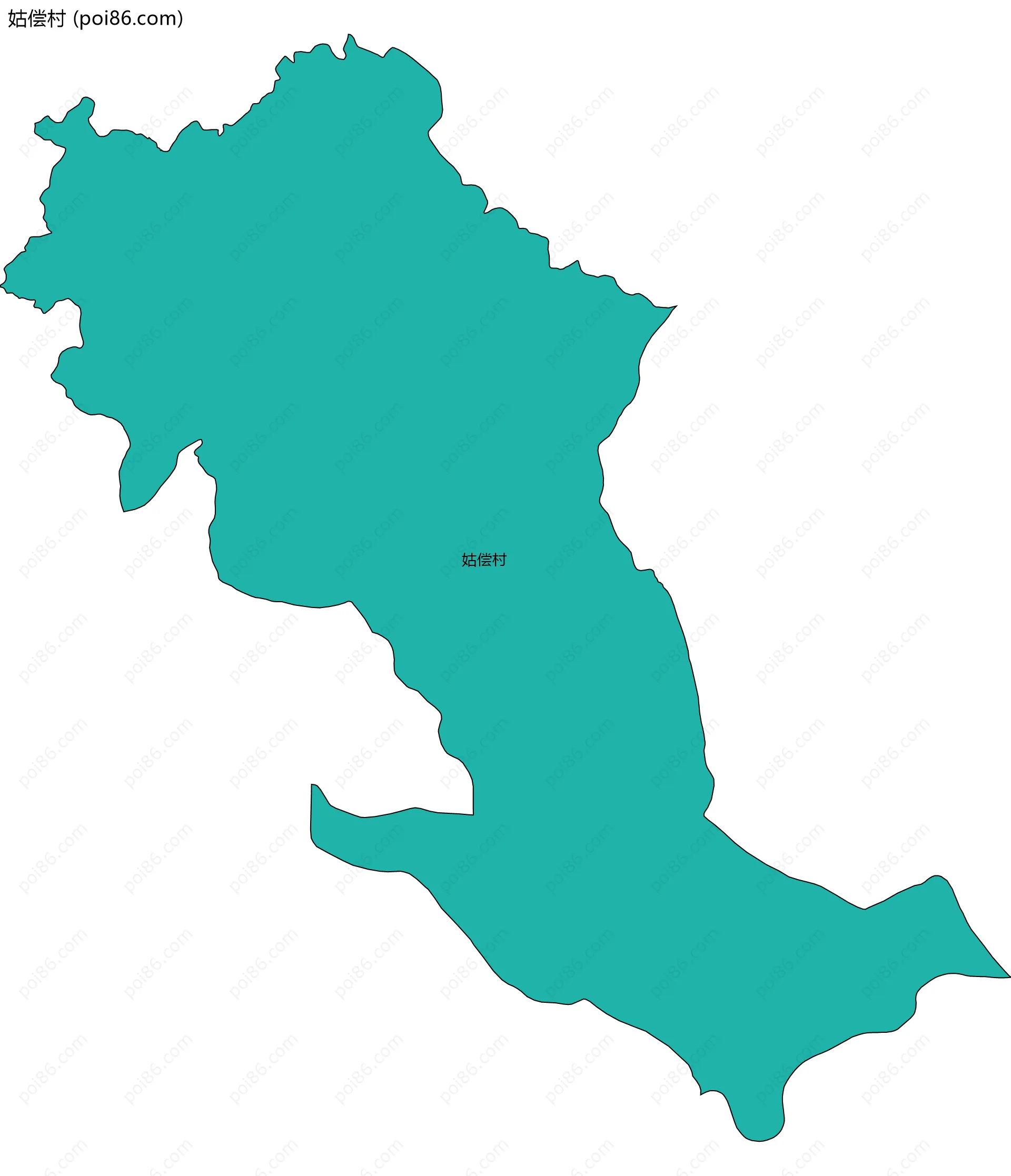 姑偿村边界地图