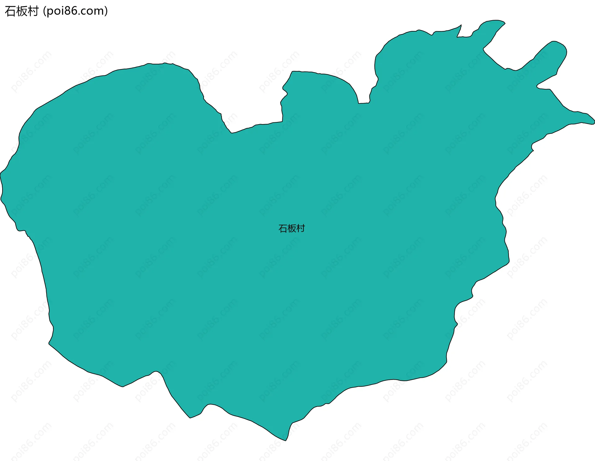 石板村边界地图