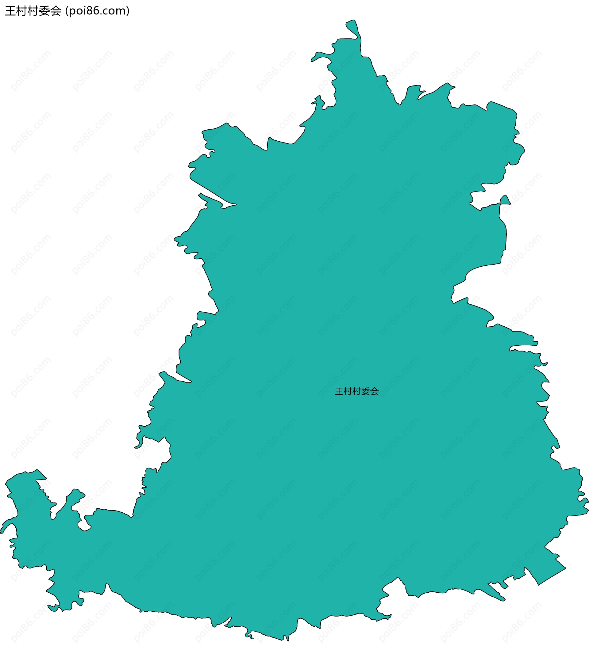 王村村委会边界地图