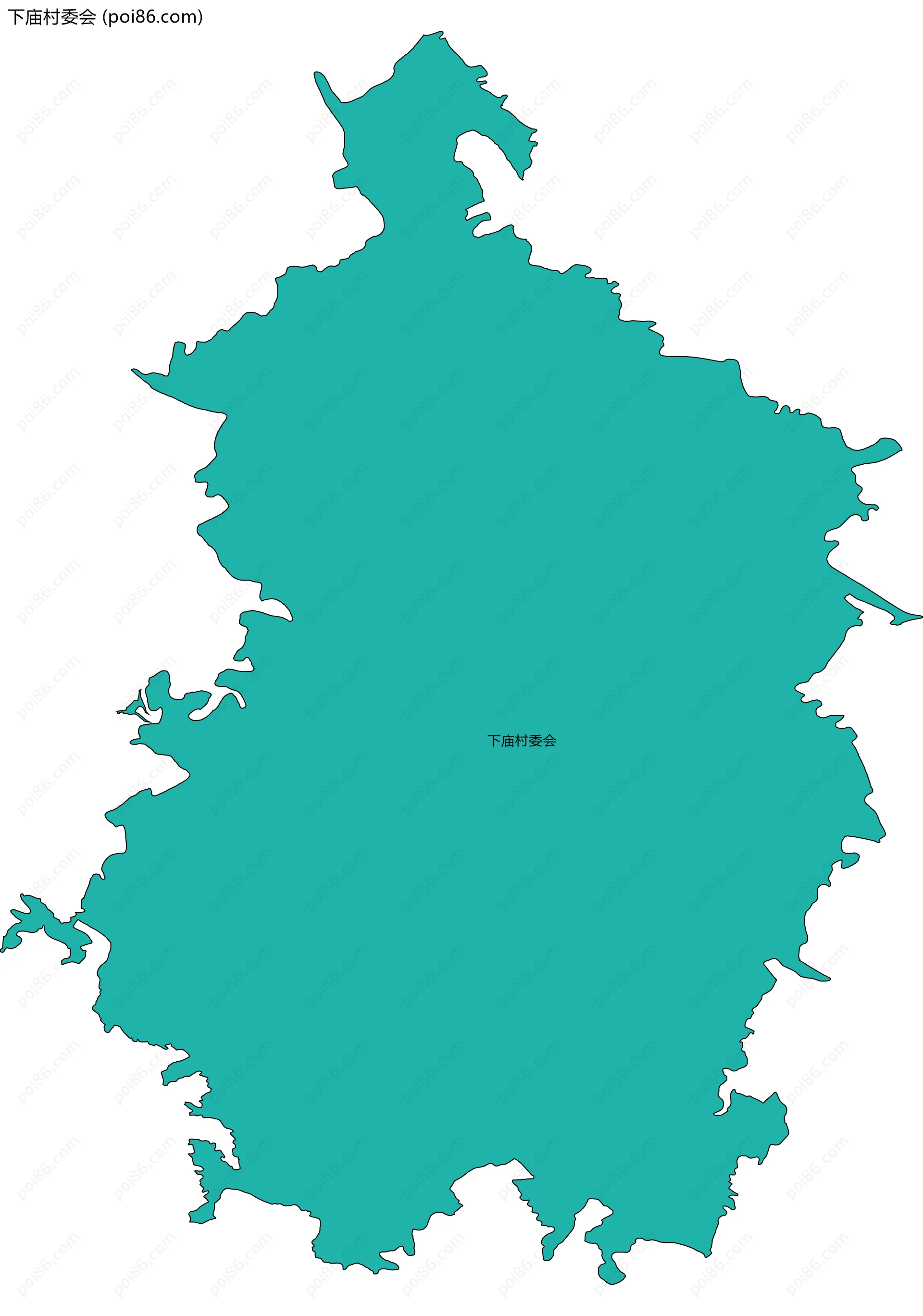 下庙村委会边界地图