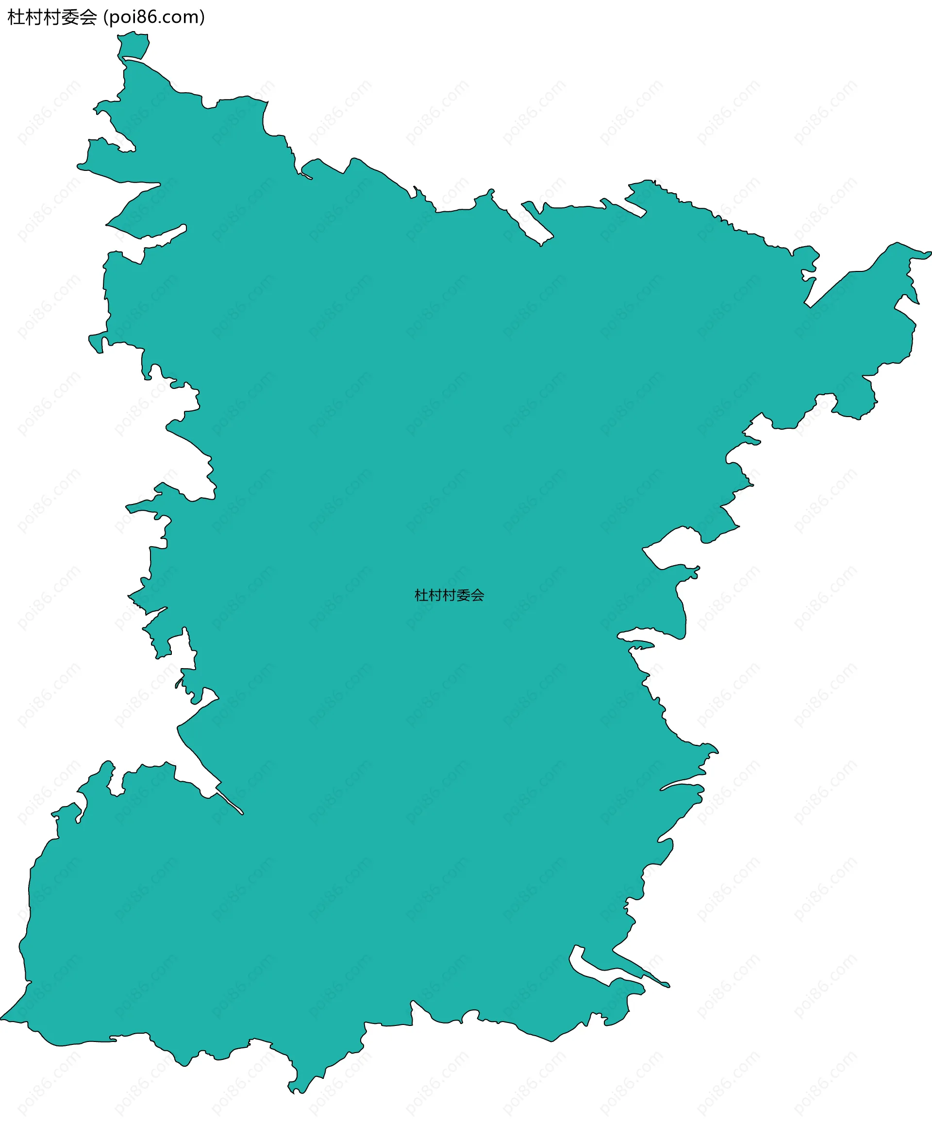 杜村村委会边界地图