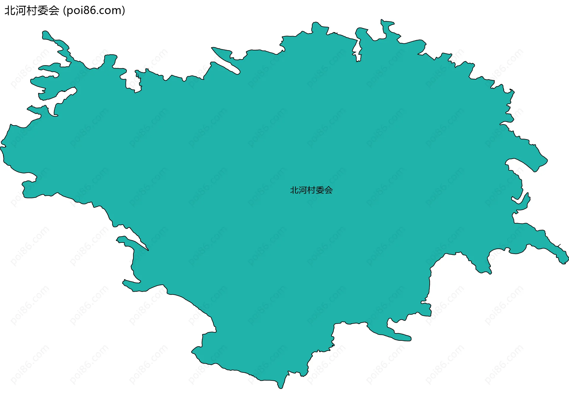 北河村委会边界地图