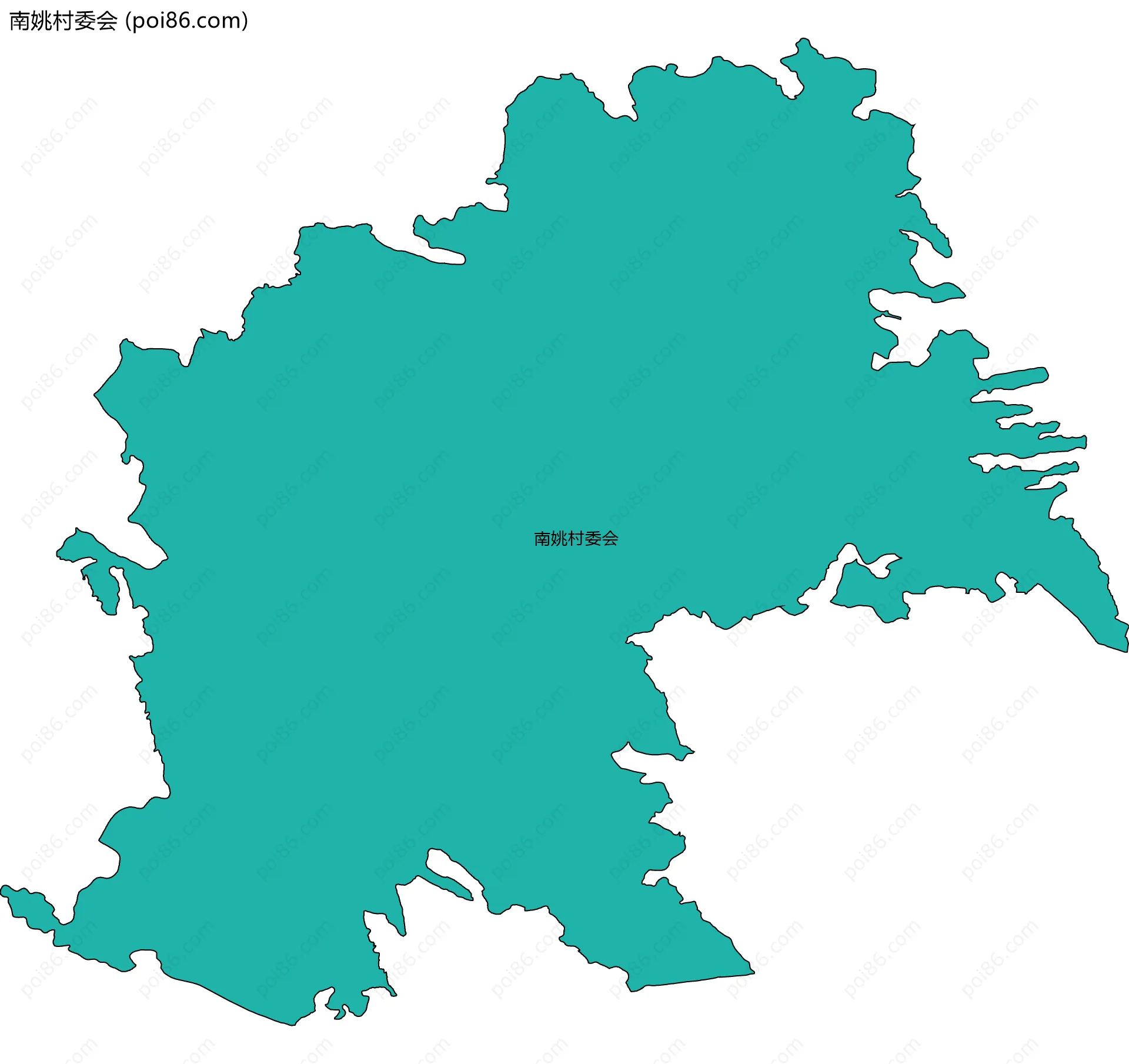 南姚村委会边界地图