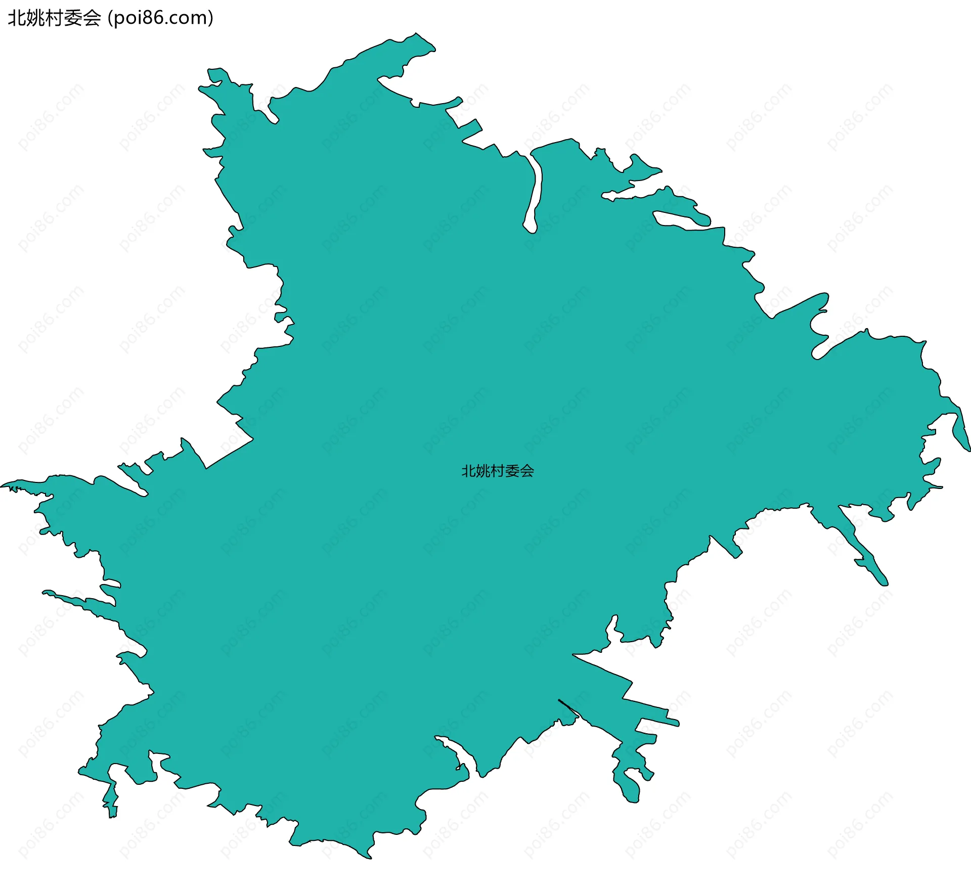 北姚村委会边界地图