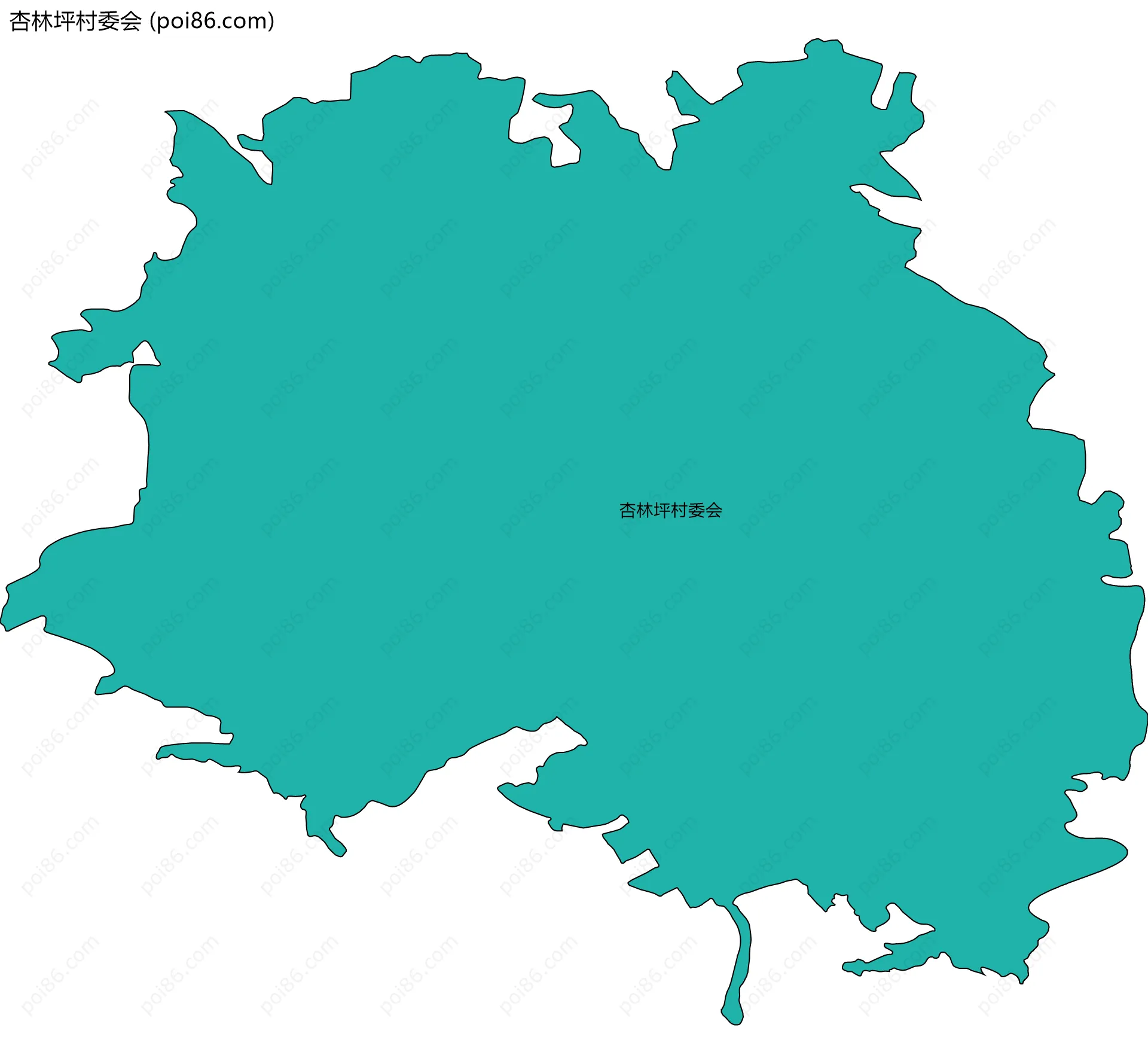 杏林坪村委会边界地图