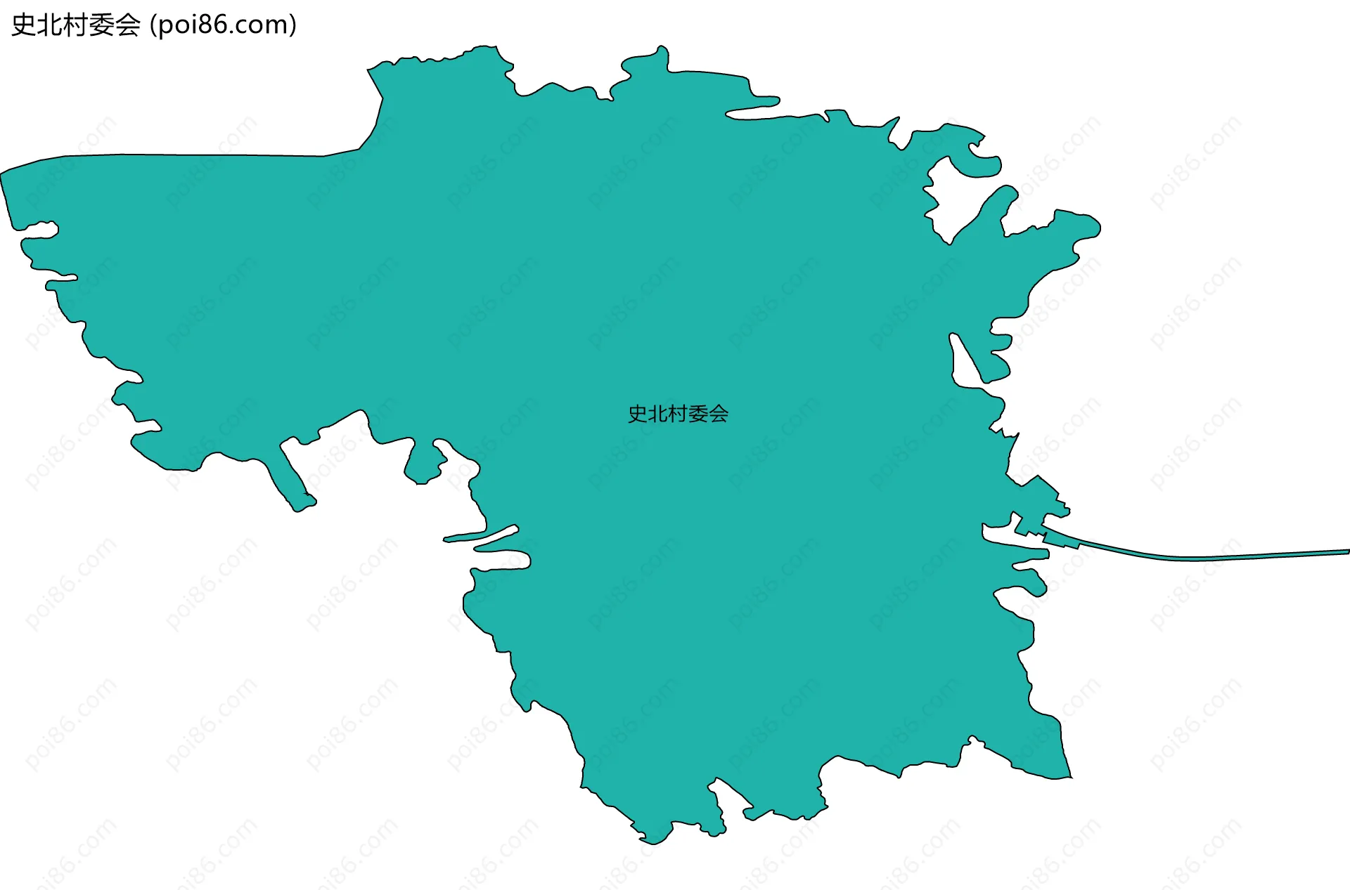 史北村委会边界地图