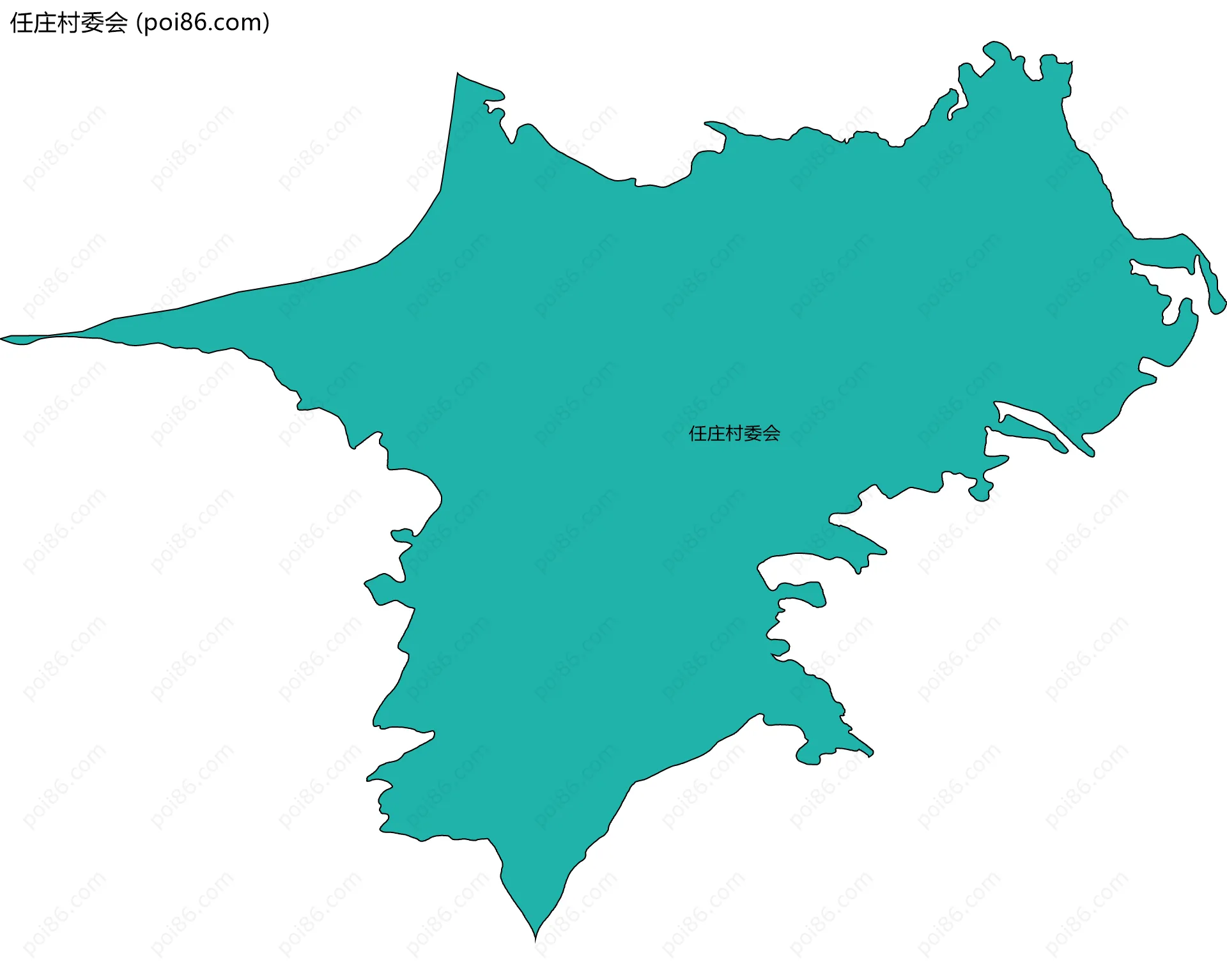 任庄村委会边界地图