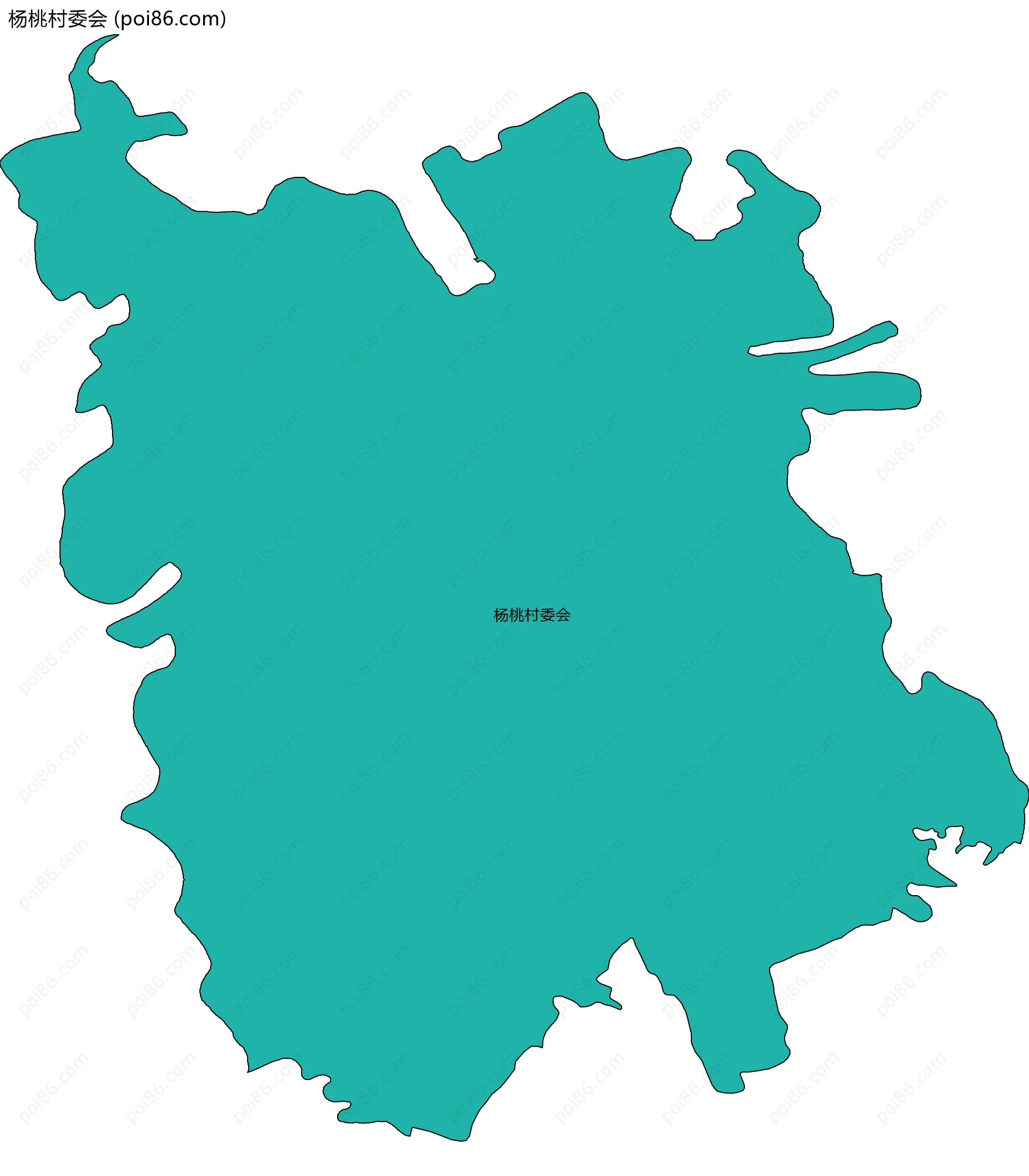 杨桃村委会边界地图