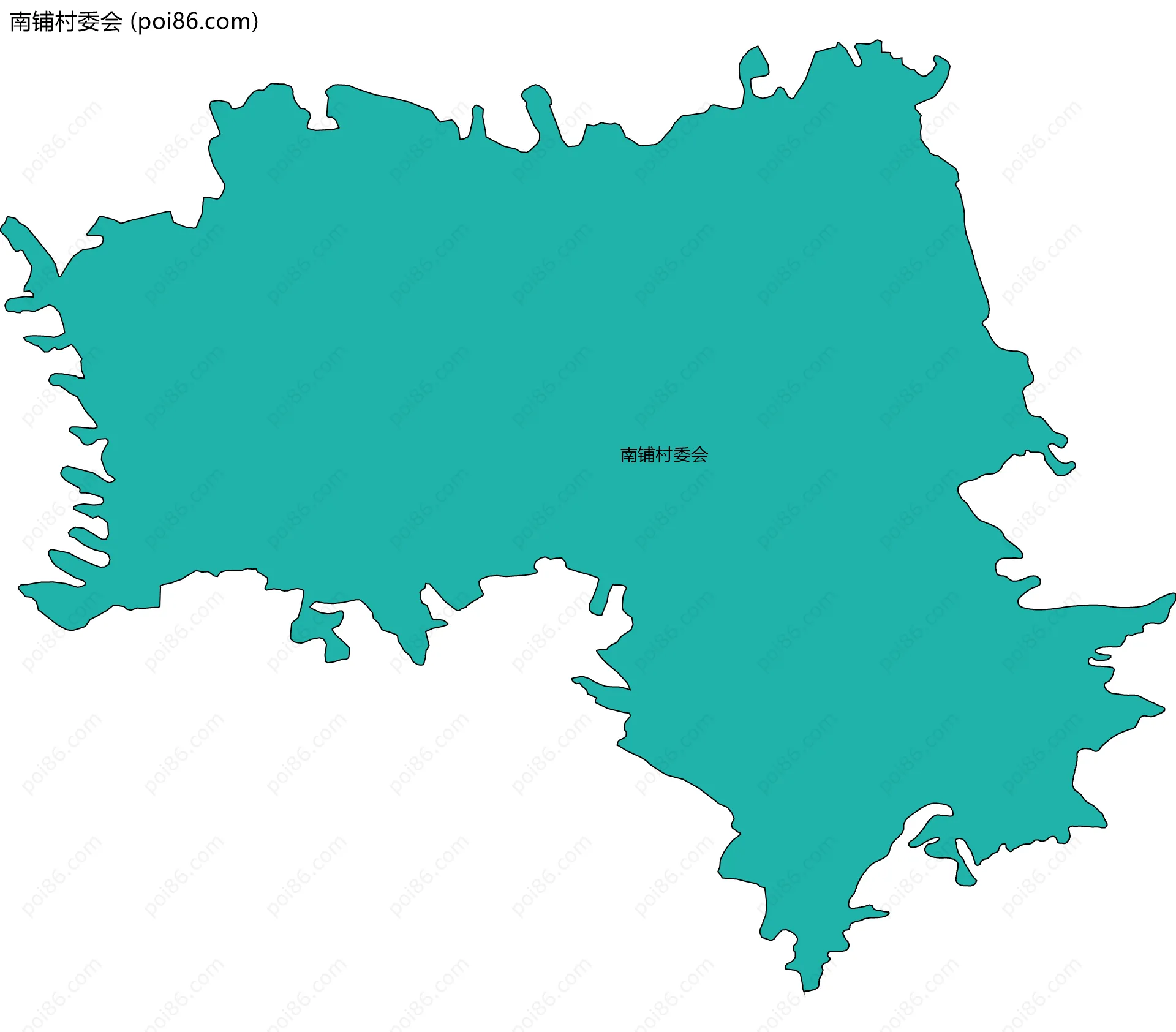 南铺村委会边界地图