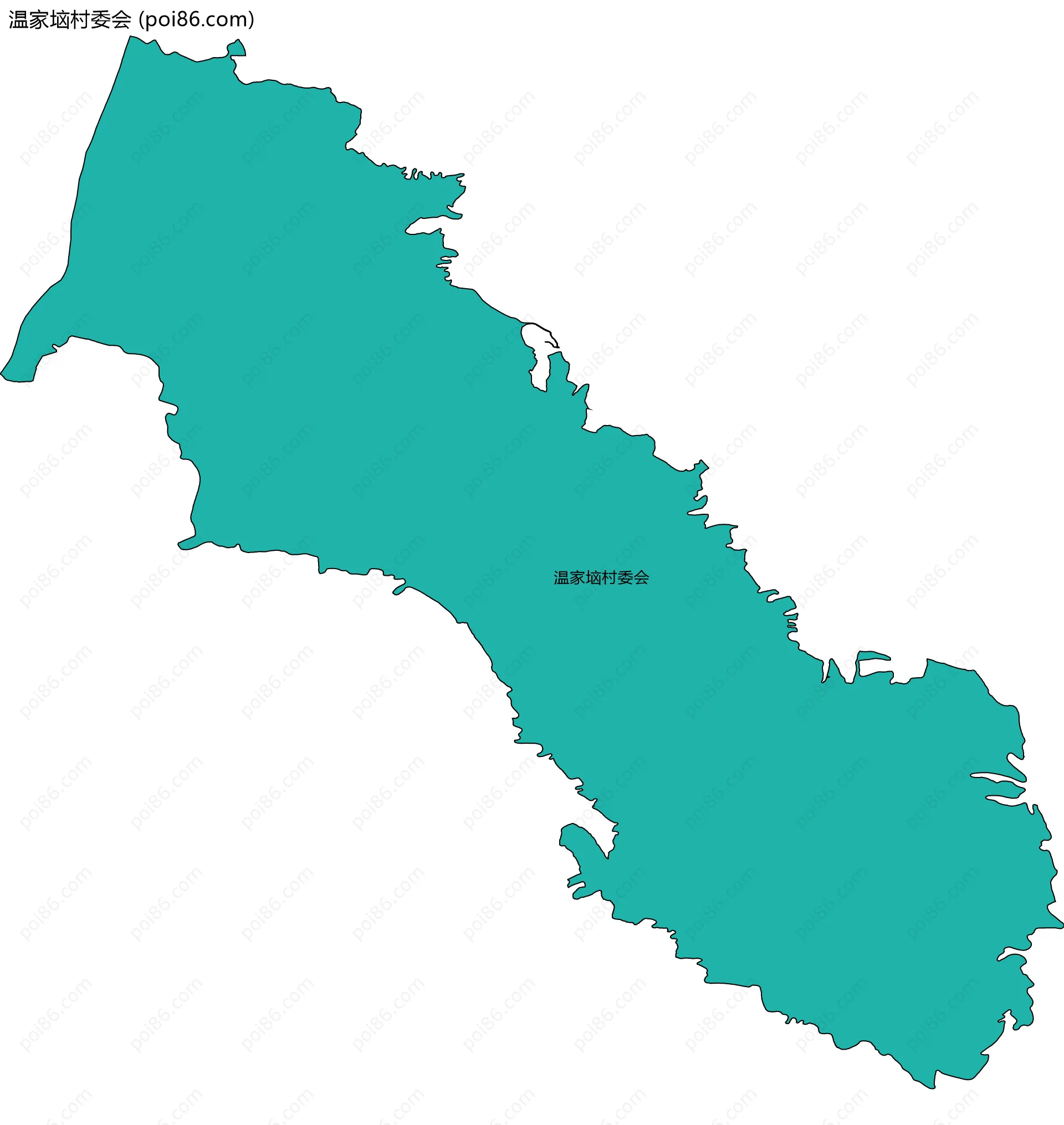 温家垴村委会边界地图