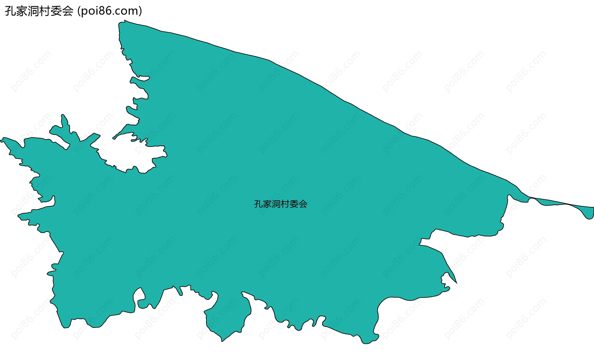 孔家洞村委会边界地图