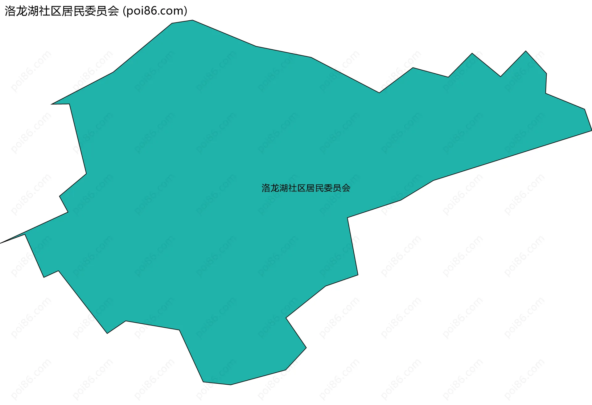 洛龙湖社区居民委员会边界地图