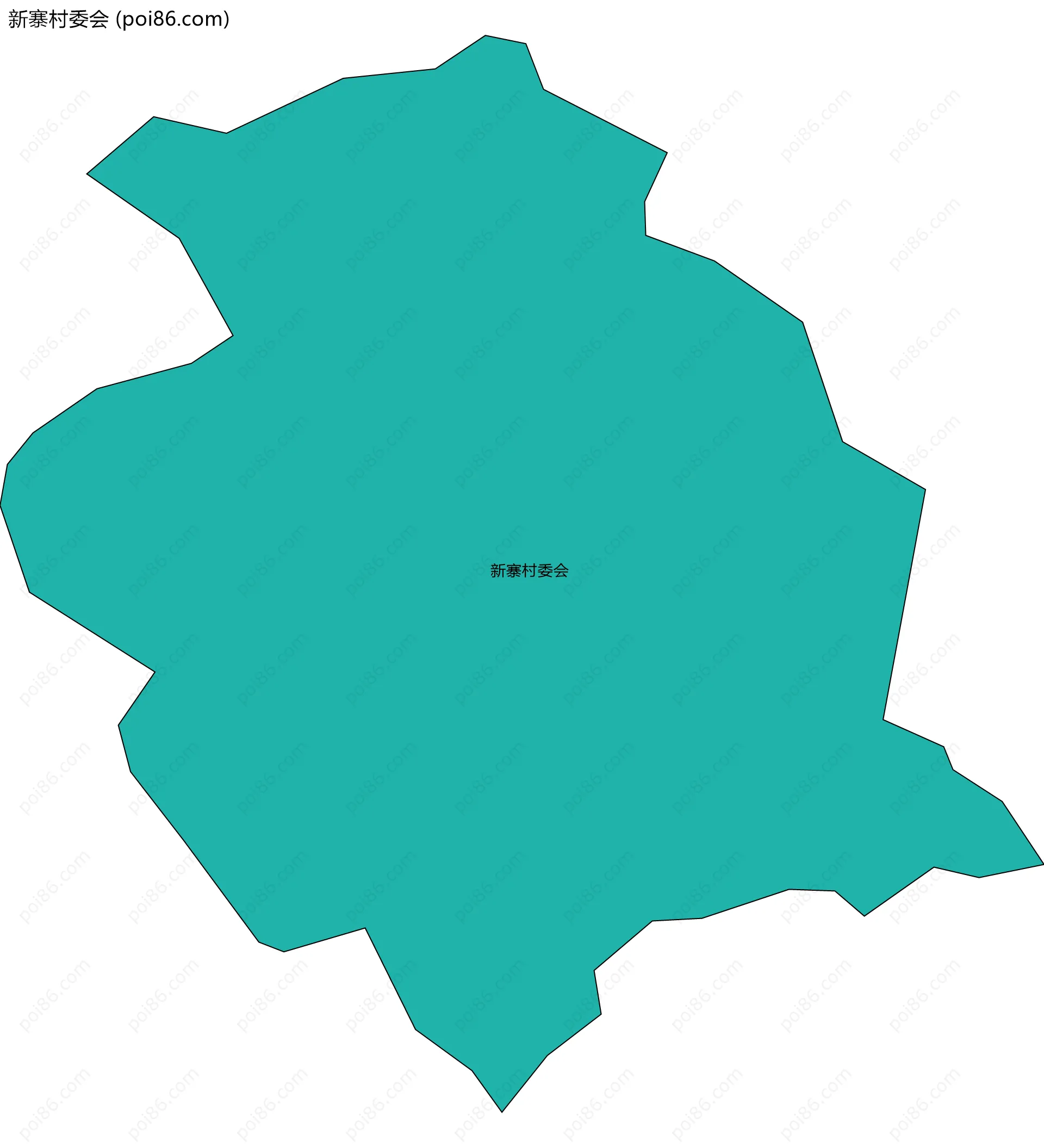 新寨村委会边界地图