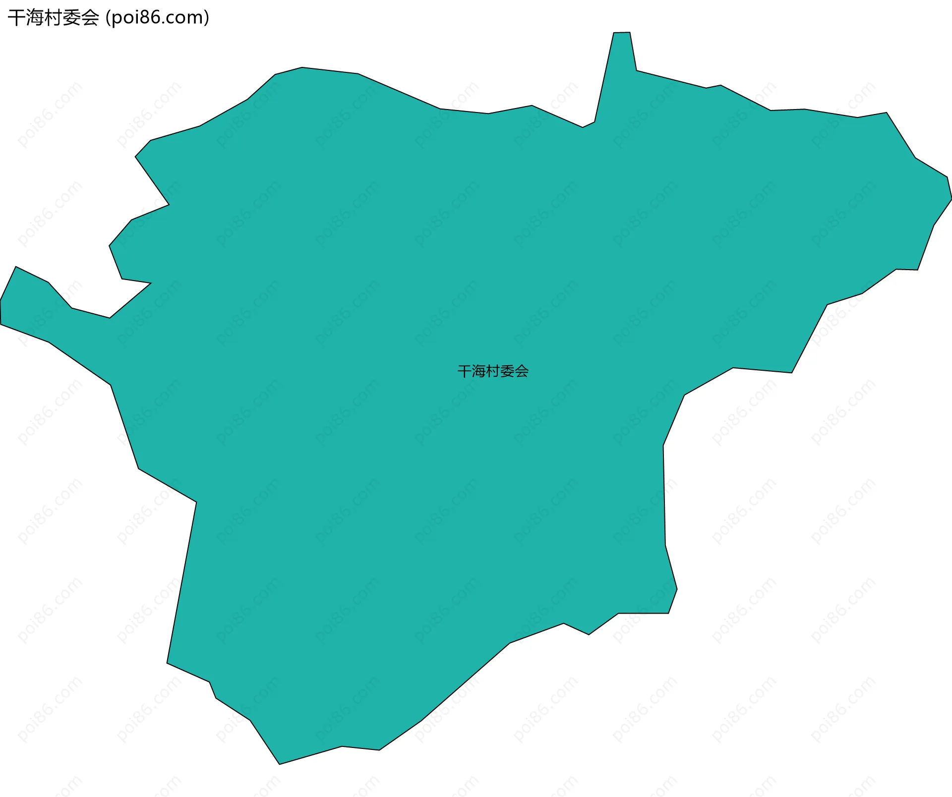 干海村委会边界地图