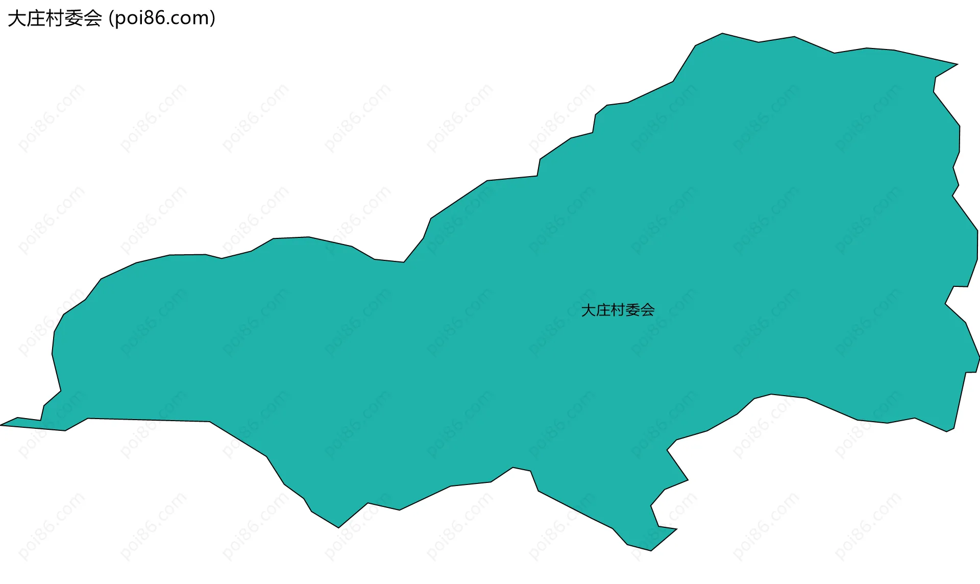 大庄村委会边界地图