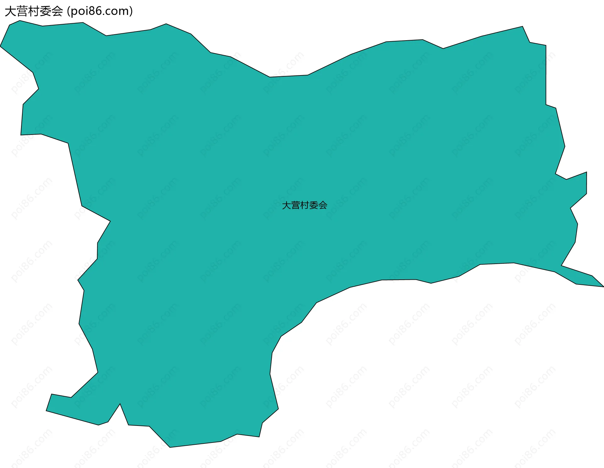 大营村委会边界地图