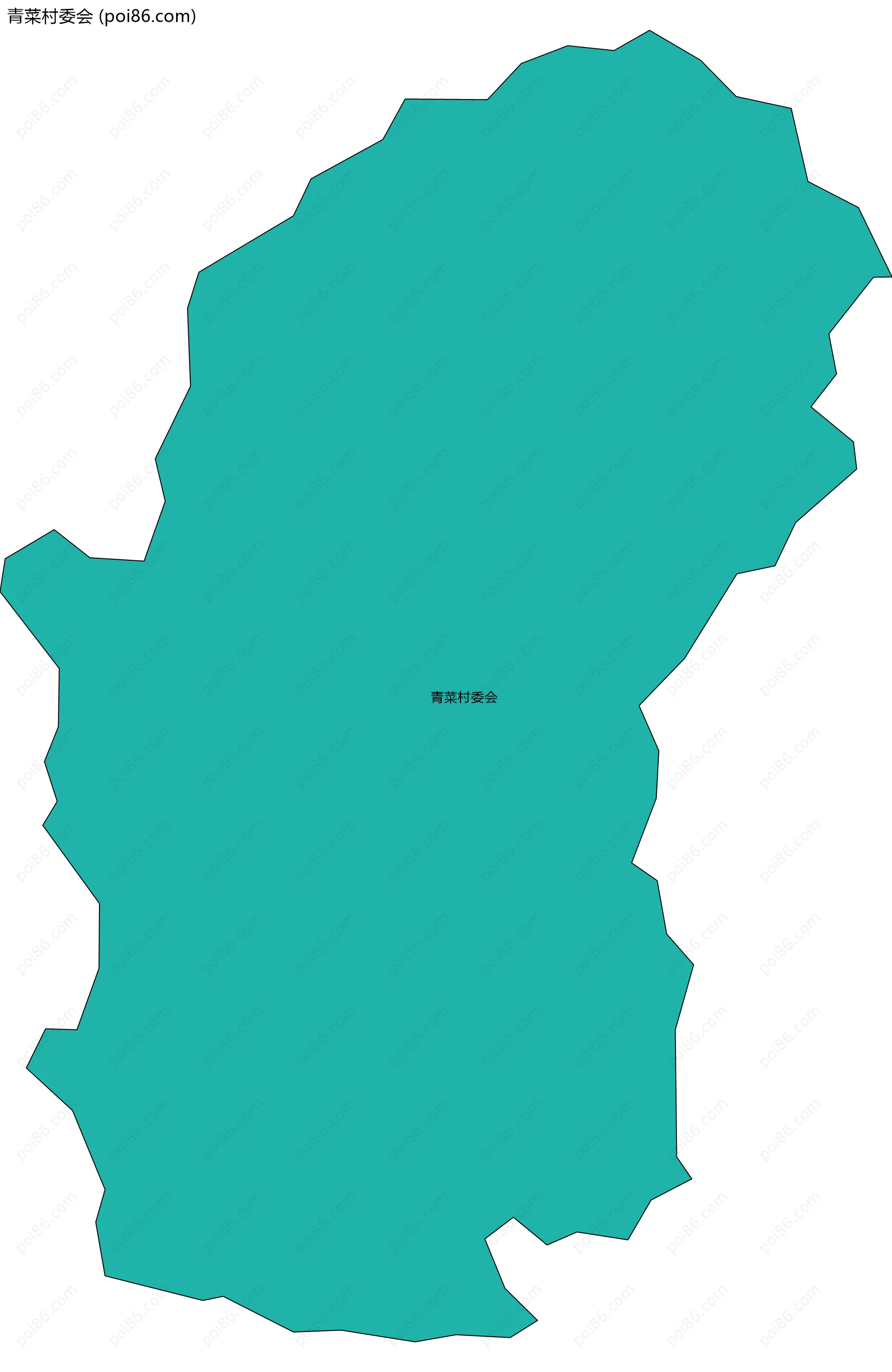 青菜村委会边界地图