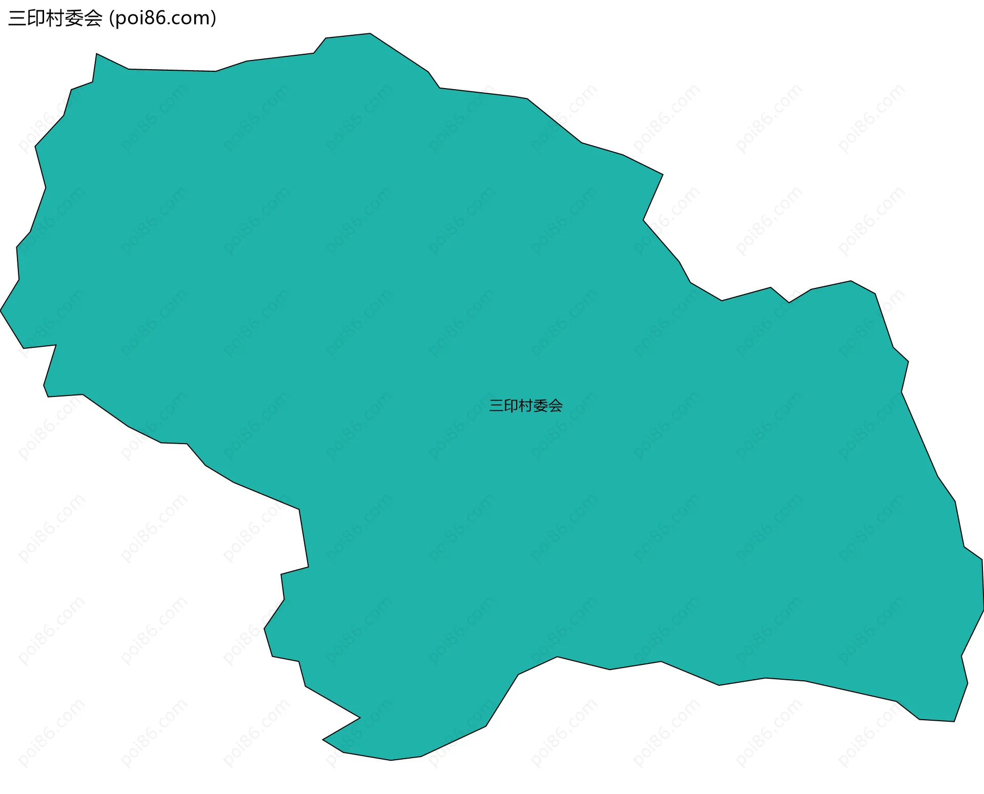 三印村委会边界地图