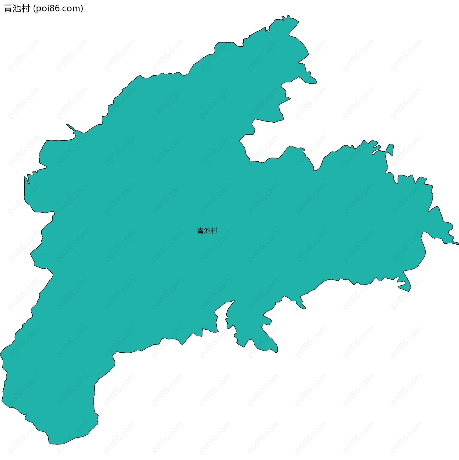 青池村边界地图