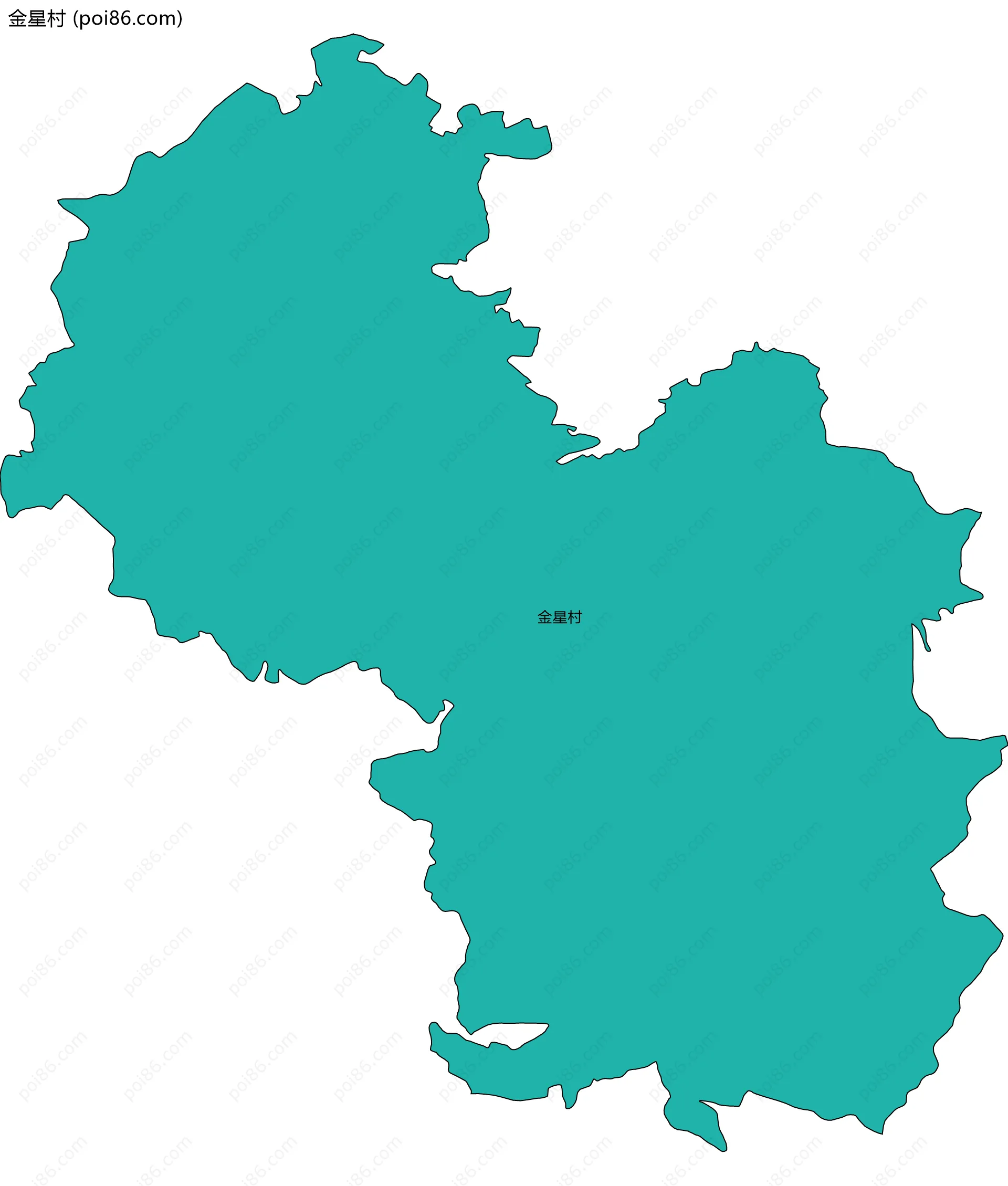 金星村边界地图