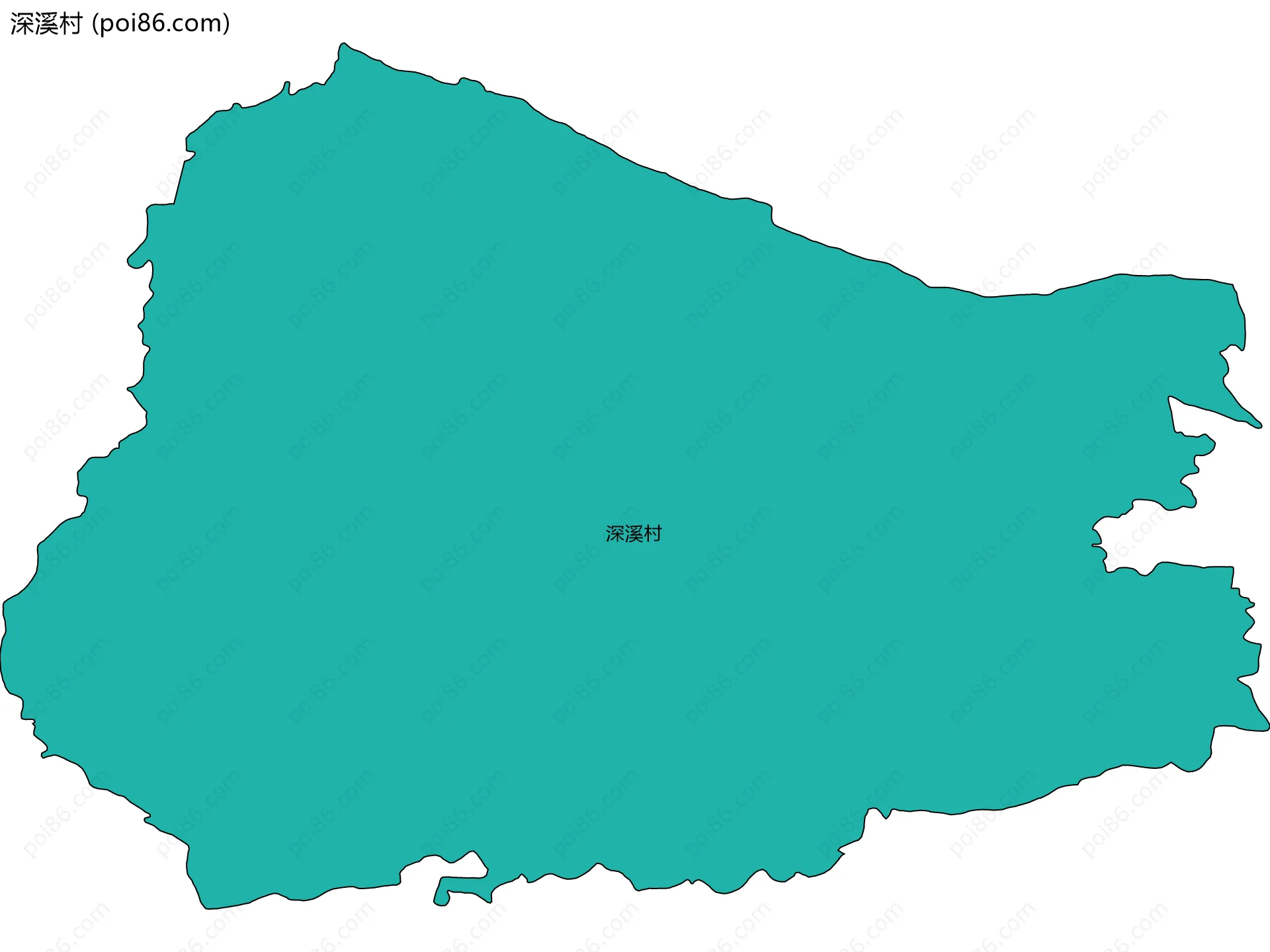 深溪村边界地图
