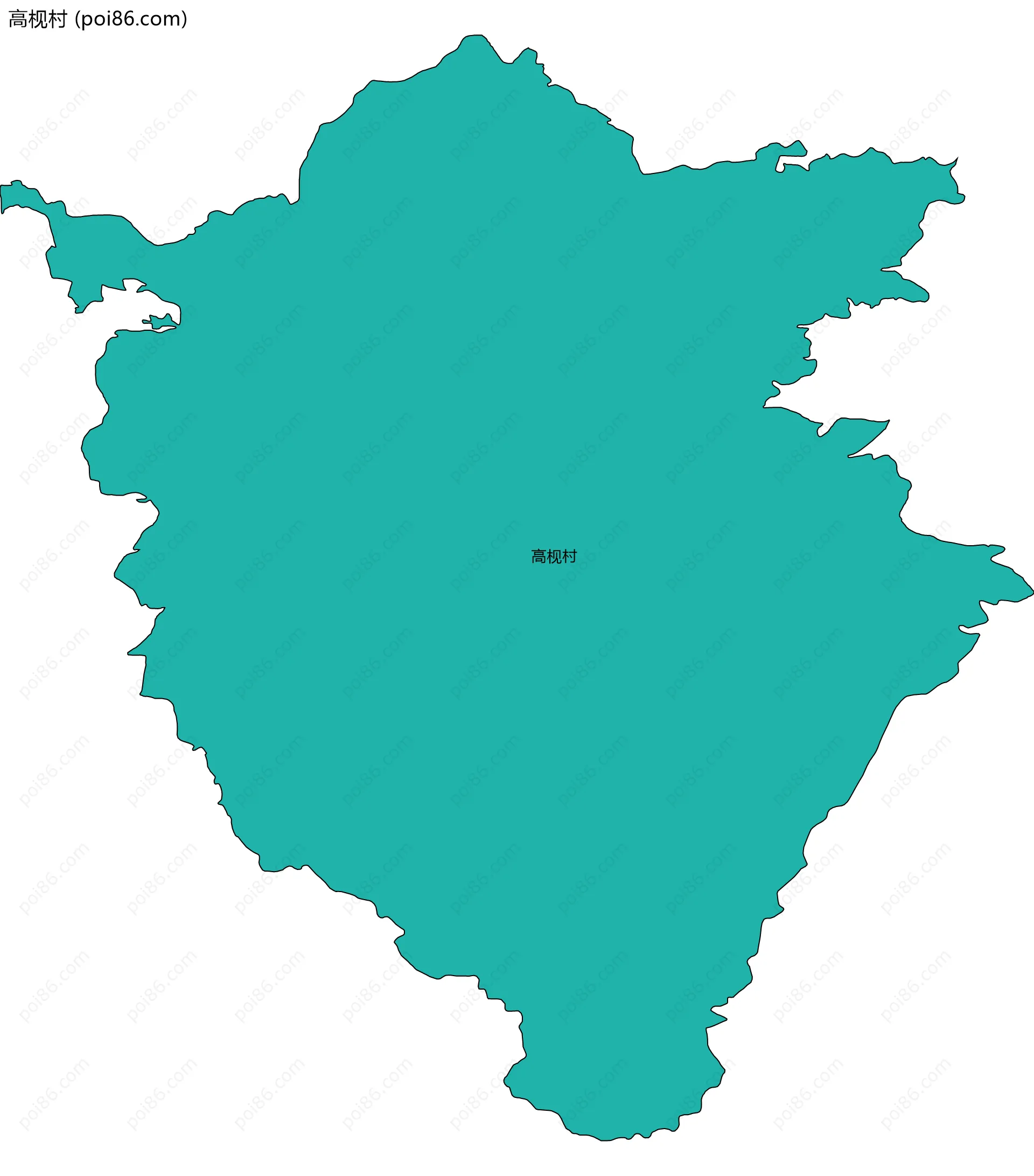 高枧村边界地图