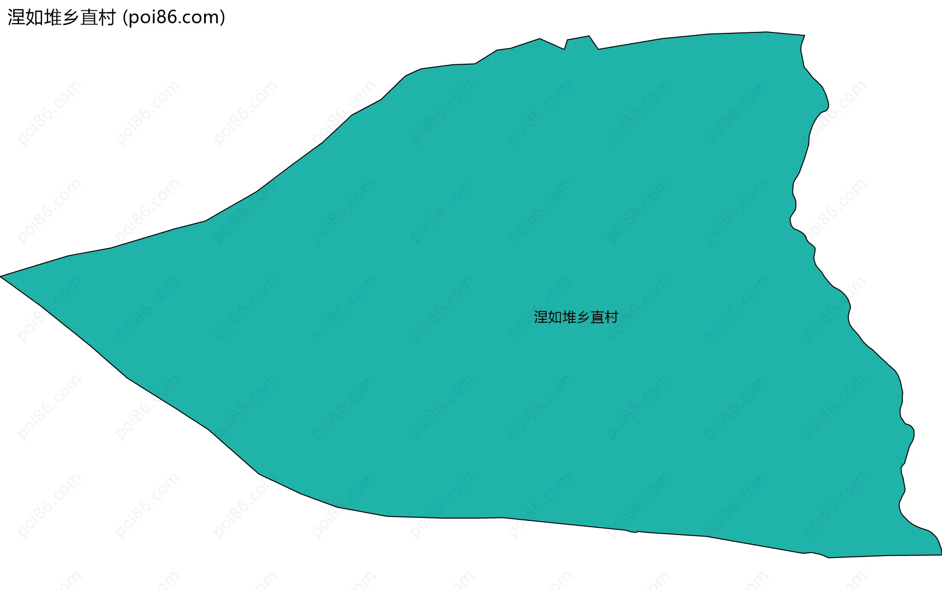 涅如堆乡直村边界地图