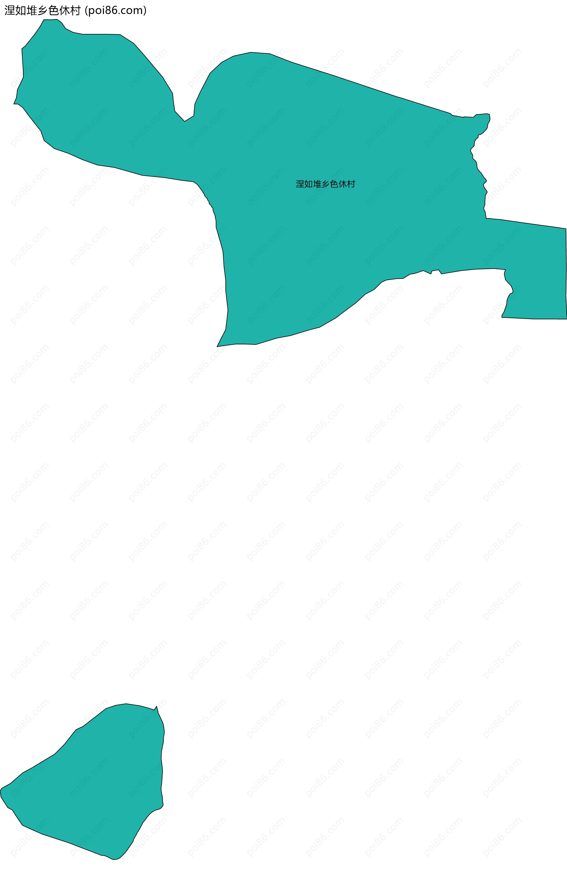 涅如堆乡色休村边界地图