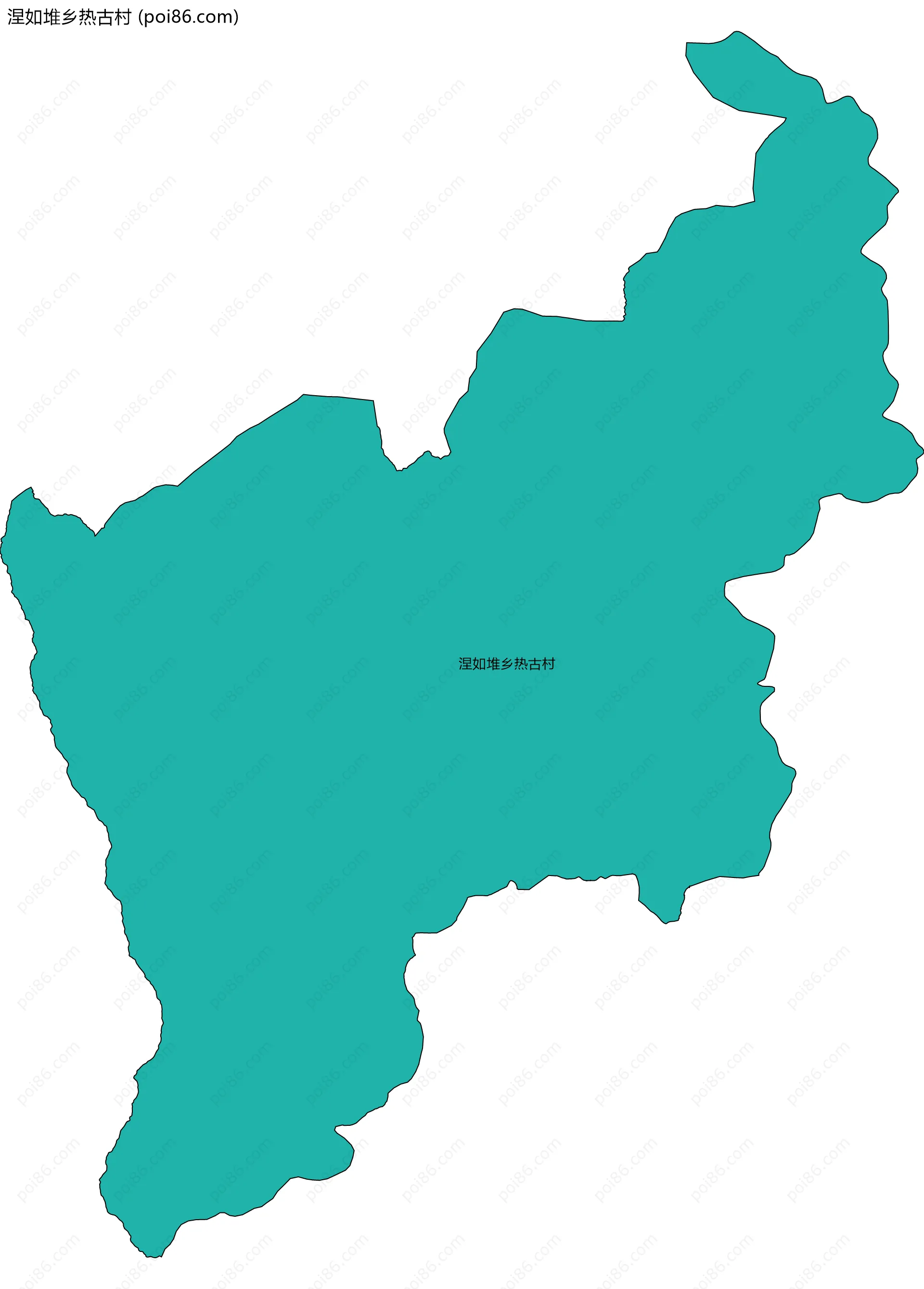 涅如堆乡热古村边界地图
