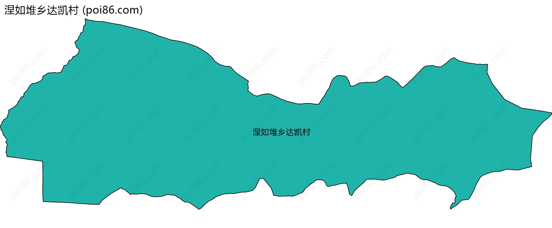 涅如堆乡达凯村边界地图