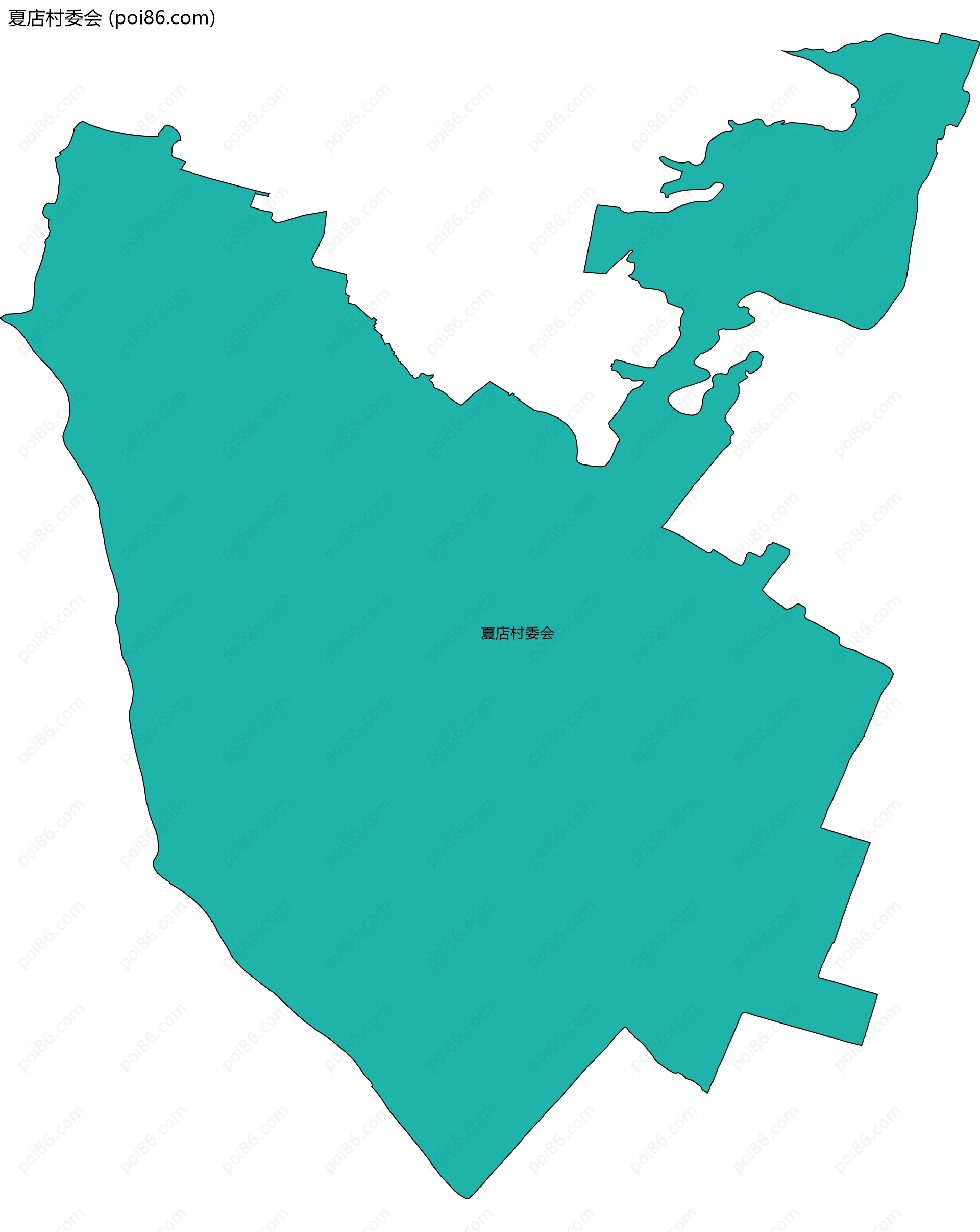 夏店村委会边界地图